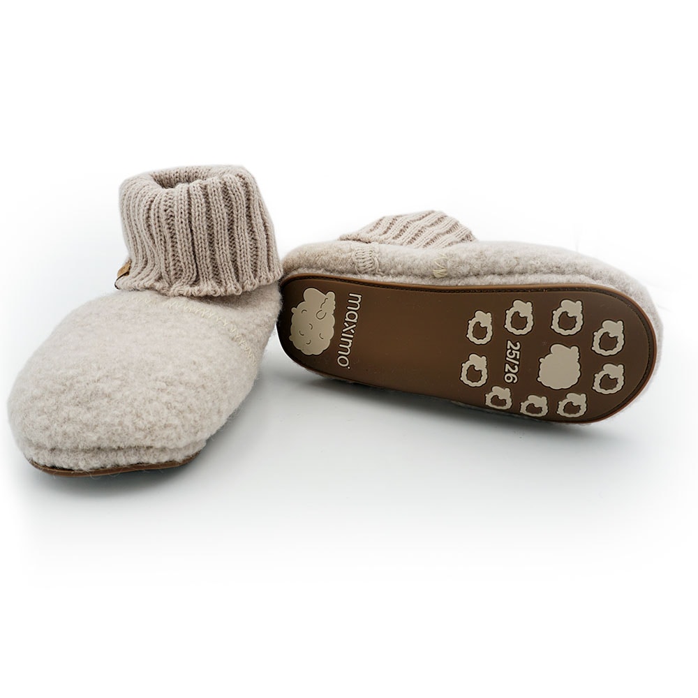 MAXIMO Hüttenschuhe, Lauflernschuhe, Wagenschuhe, Elastisches Bündchen