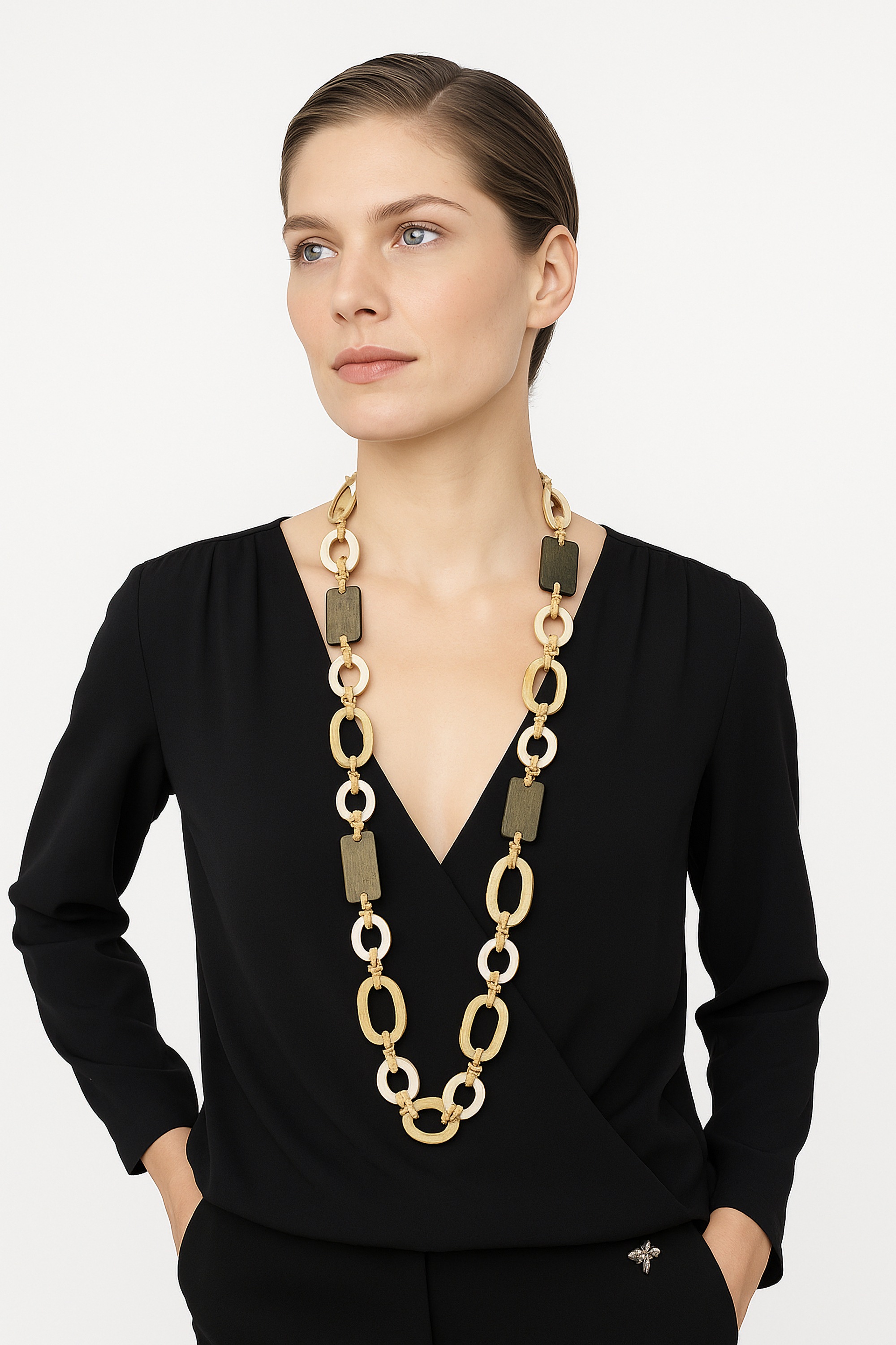 COLLEZIONE ALESSANDRO Lange Kette "Wildwood" Lange Holzkette günstig online kaufen