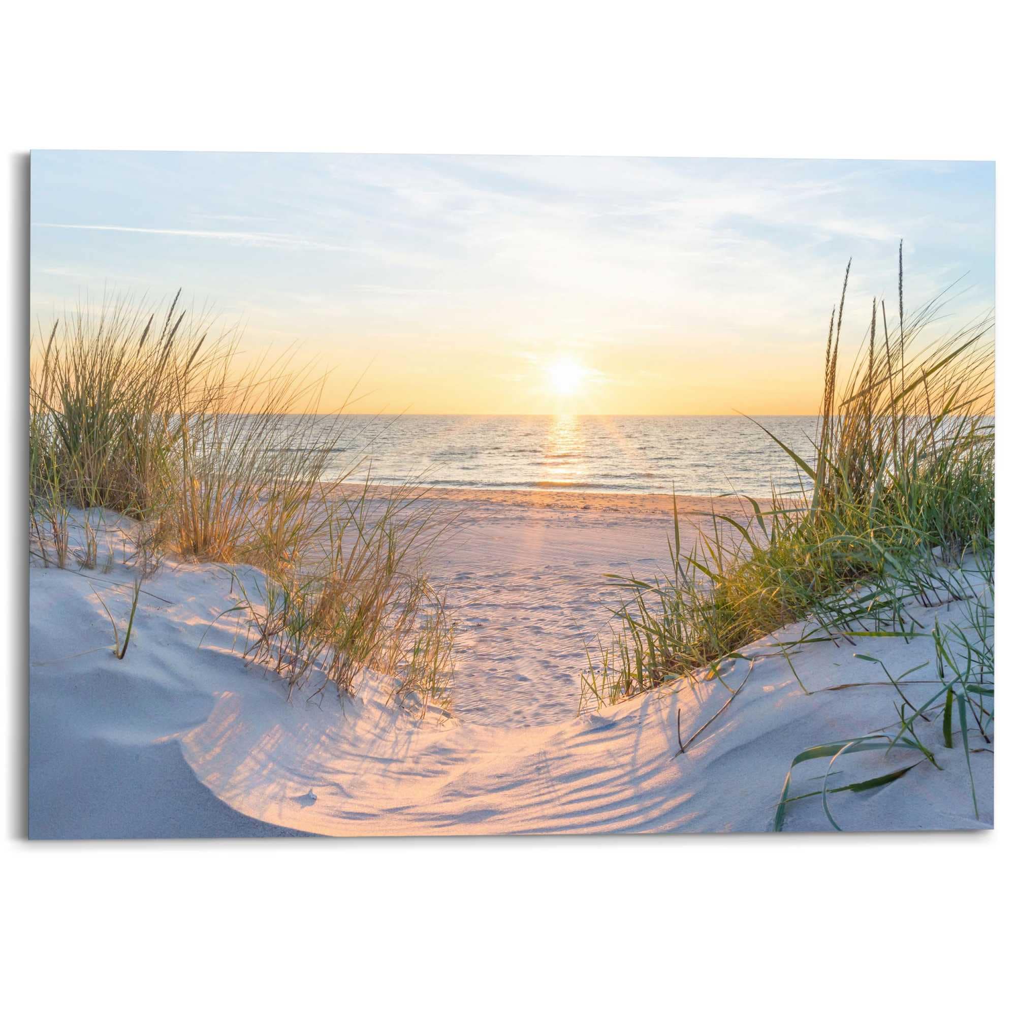 Reinders Deco-Panel "Sonnenuntergang in den Dünen", Wohnzimmer - Beige - MD günstig online kaufen