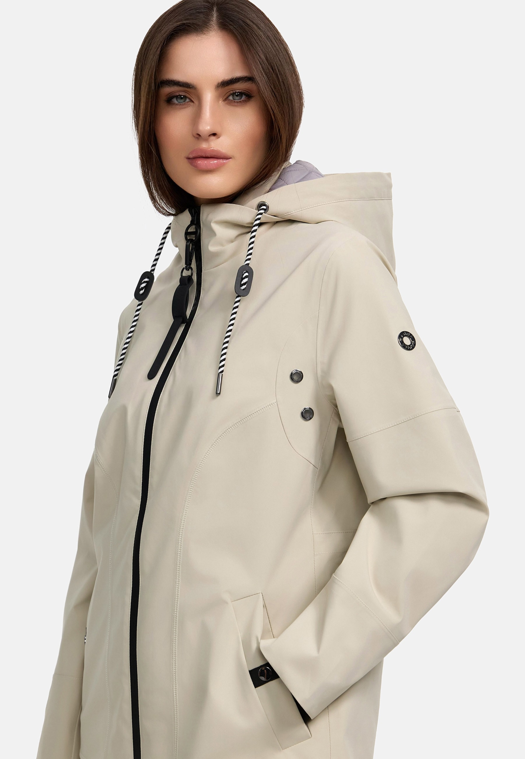 MANISA Regenjacke, mit Kapuze, mit abnehmbarer Kapuze
