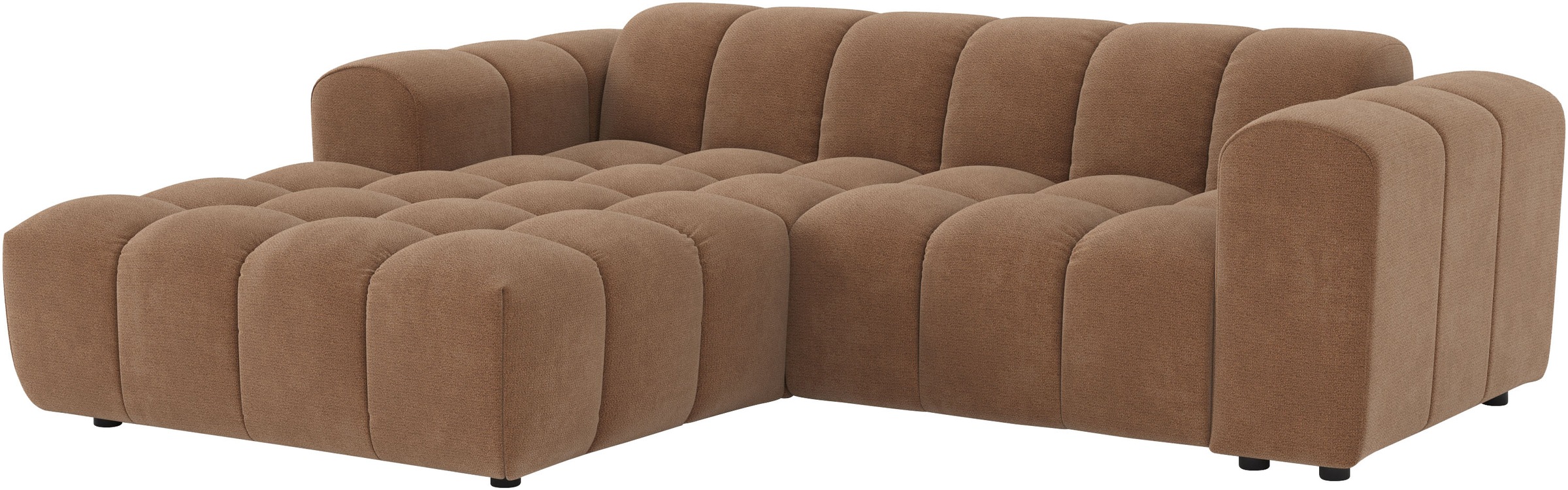 COTTA Ecksofa »Rocco L-Form, B: 248 cm, modernes Bubble-Sofa, großzügiger Sitzkomfort« Wohnlandschaft-Charakter, frei stellbar, modernes Design