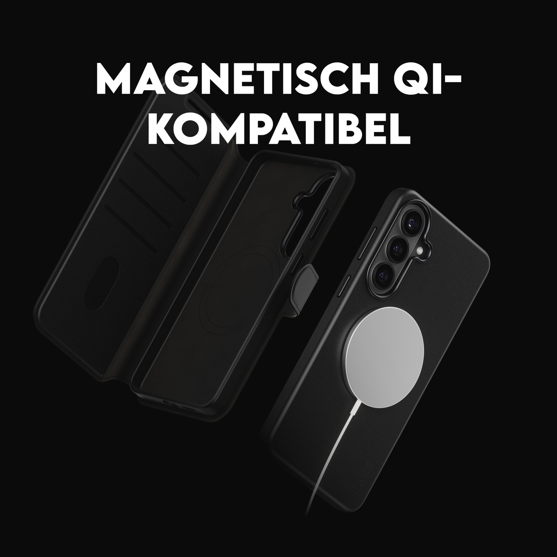 CARE by PanzerGlass Handyhülle »Tango 2-in-1 Wallet Case mit Qi für Samsung Galaxy S26+« Samsung Galaxy S26+ Backcover, Schutzhülle, Handyschutzhülle, Case, Schutzcase, stoßfest