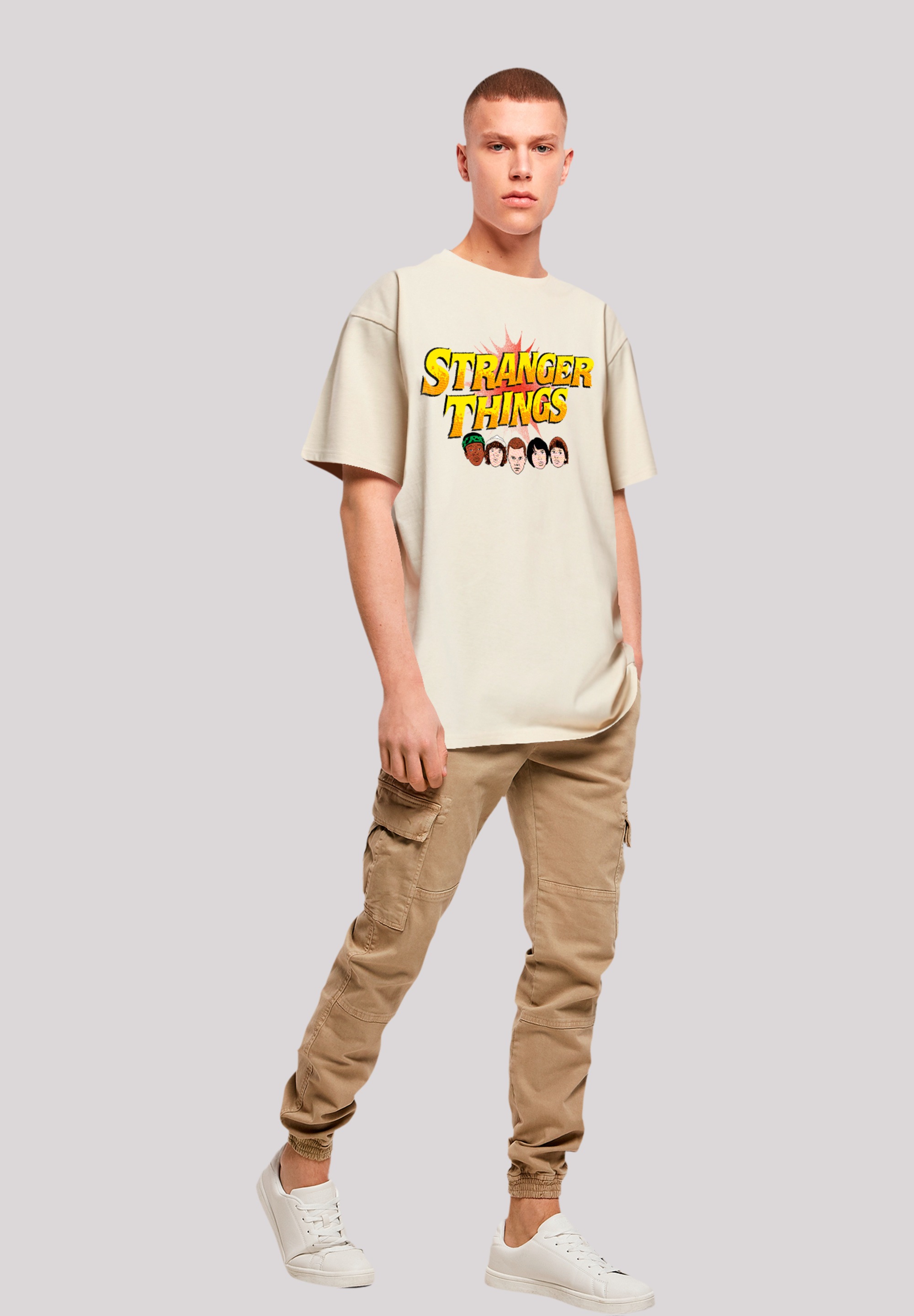 F4NT4STIC T-Shirt »Stranger Things Comic Heads«, Premium Qualität