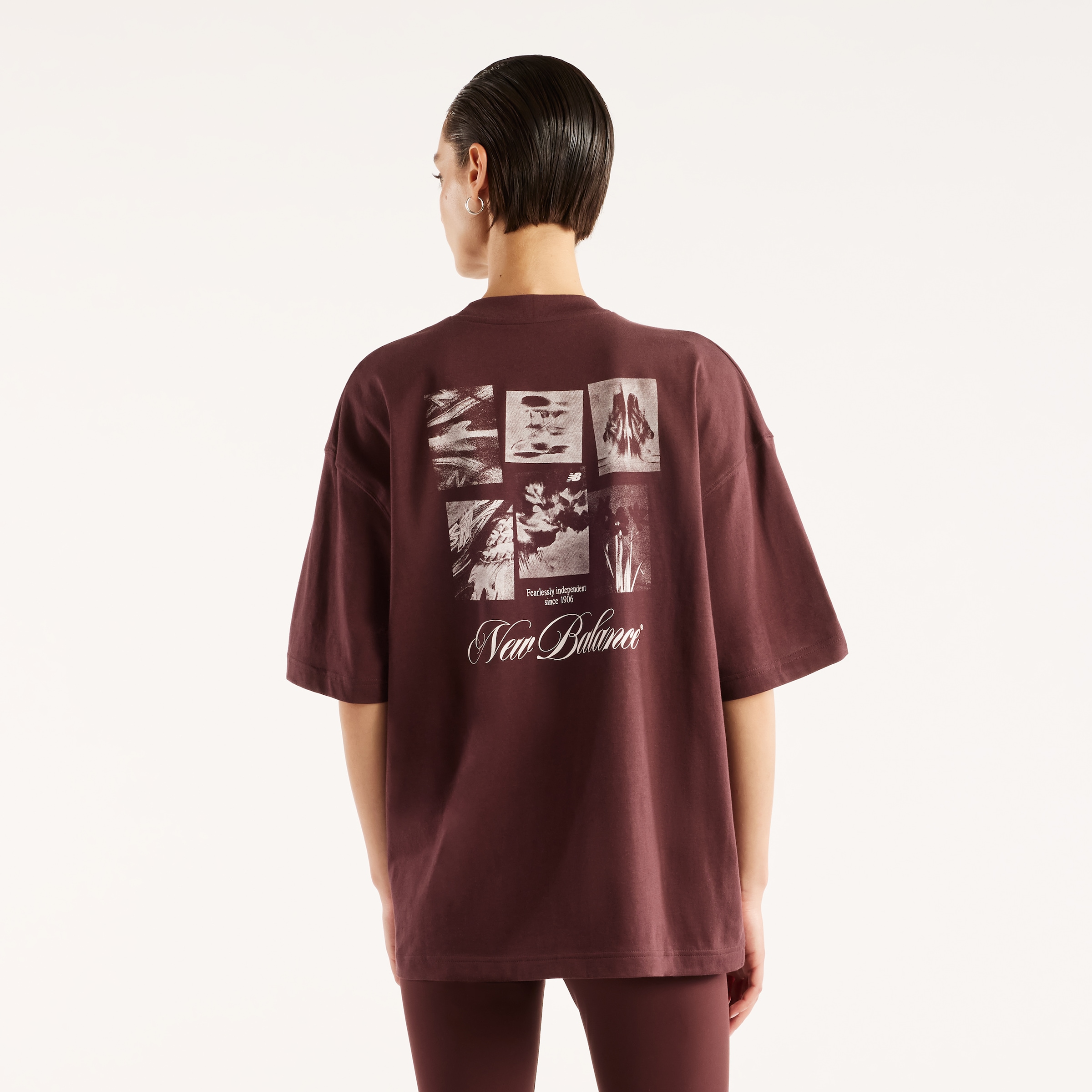 New Balance T-Shirt »PRESSED FLOWERS MEMORIES OVERSIZED T-SHIRT« sportlicher Stil, für Erwachsene, aus Baumwolle