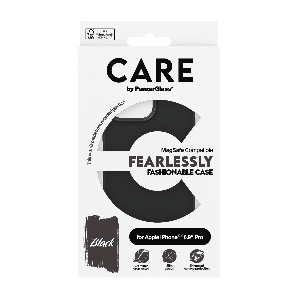 CARE by PanzerGlass Handyhülle »Fashionable Case für Apple iPhone 16 Pro Max«, Backcover, Schutzhülle, Handyschutzhülle, Case, Schutzcase, stoßfest