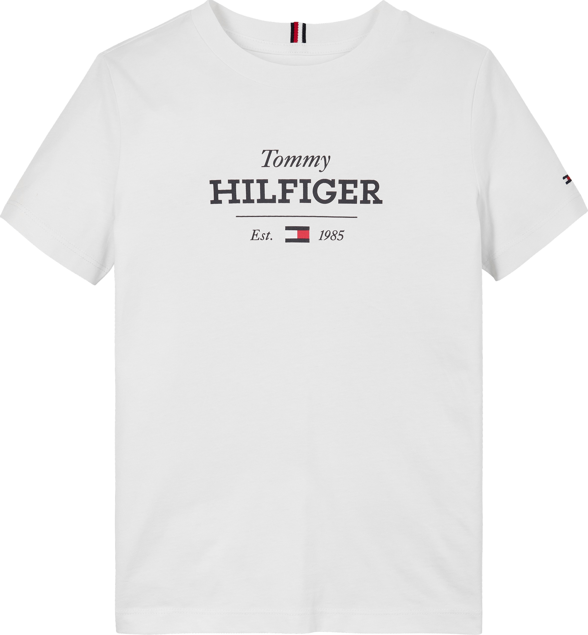 Tommy Hilfiger T-Shirt »MONOTYPE 1985 REG TEE SS«, mit Logoschriftzug