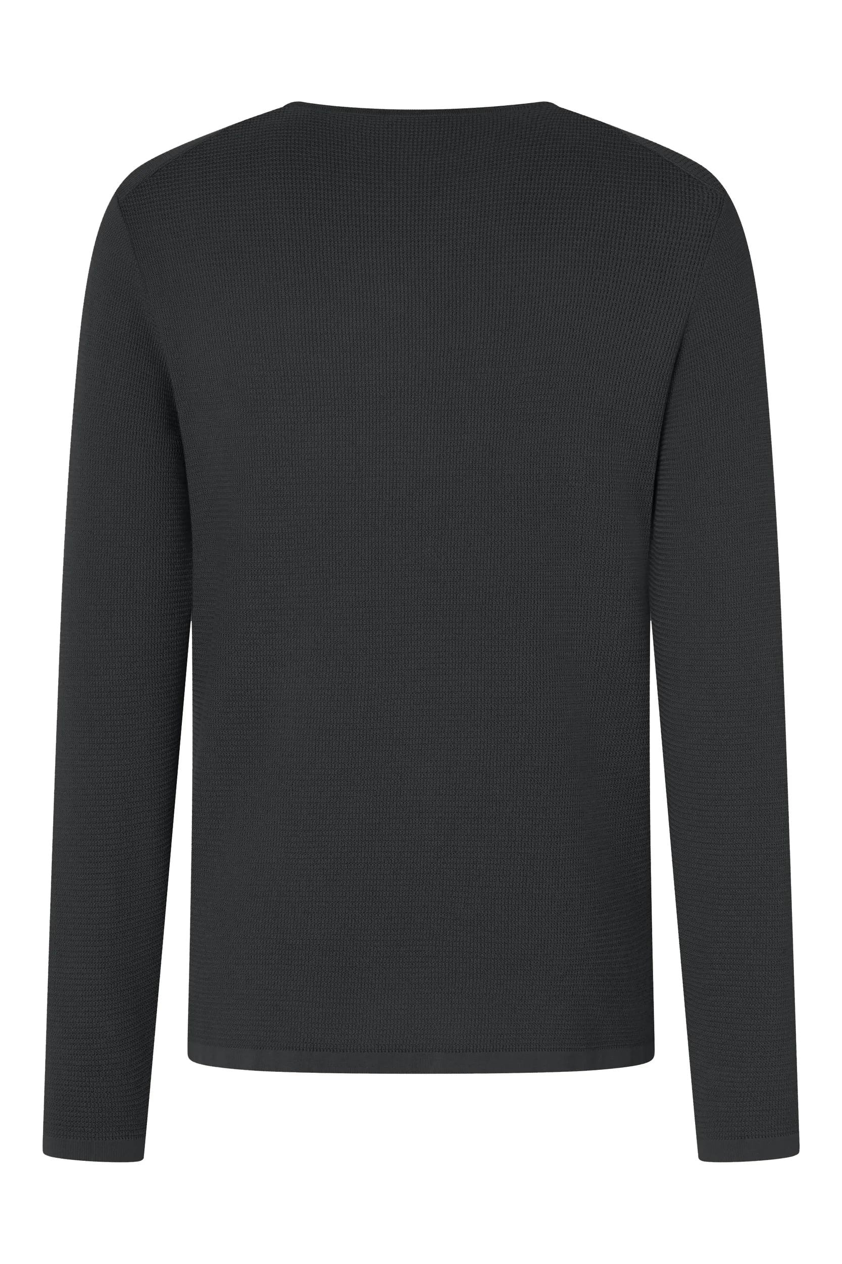 Joop Jeans Rundhalspullover »Svenor« mit feinem Strukturmuster