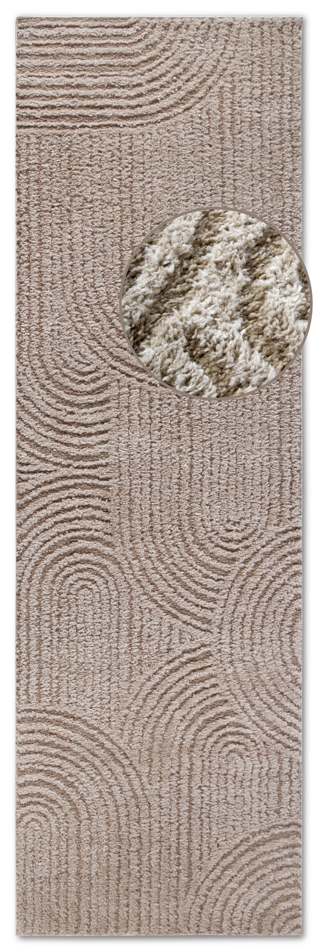 ELLE DECORATION Designteppich »Chappe«, rechteckig, 18 mm Höhe, Shaggy, Läufer, flauschig, weich, Langflor, modern, Hoch Tief Effekt