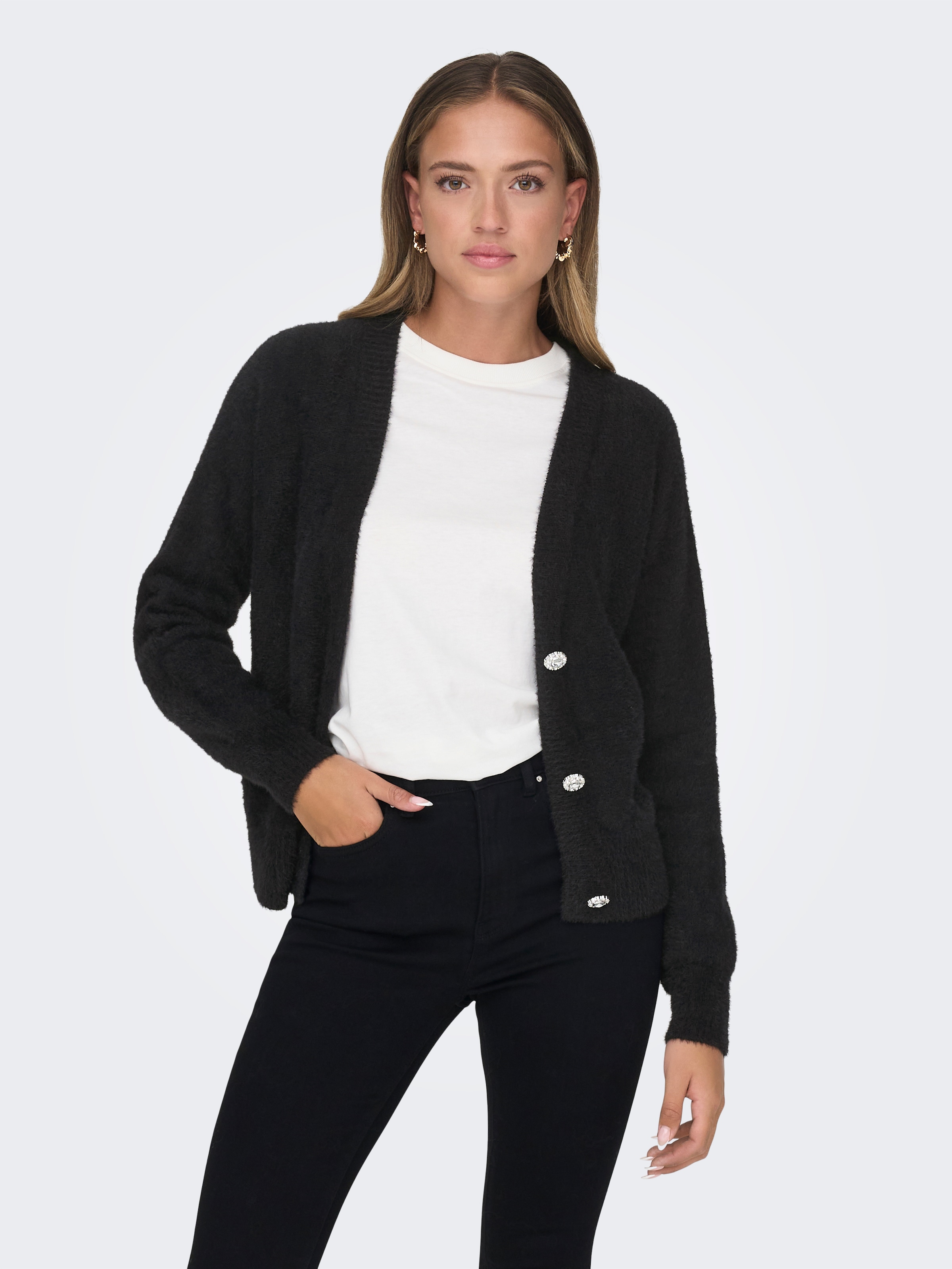 ONLY Strickjacke »ONLELLA PIUMO LS CARDIGAN KNT NOOS«