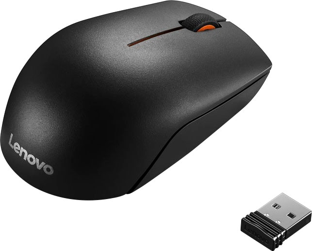 Lenovo ergonomische Maus »300 BAUR Funk-USB kompakte Funkmaus«, 