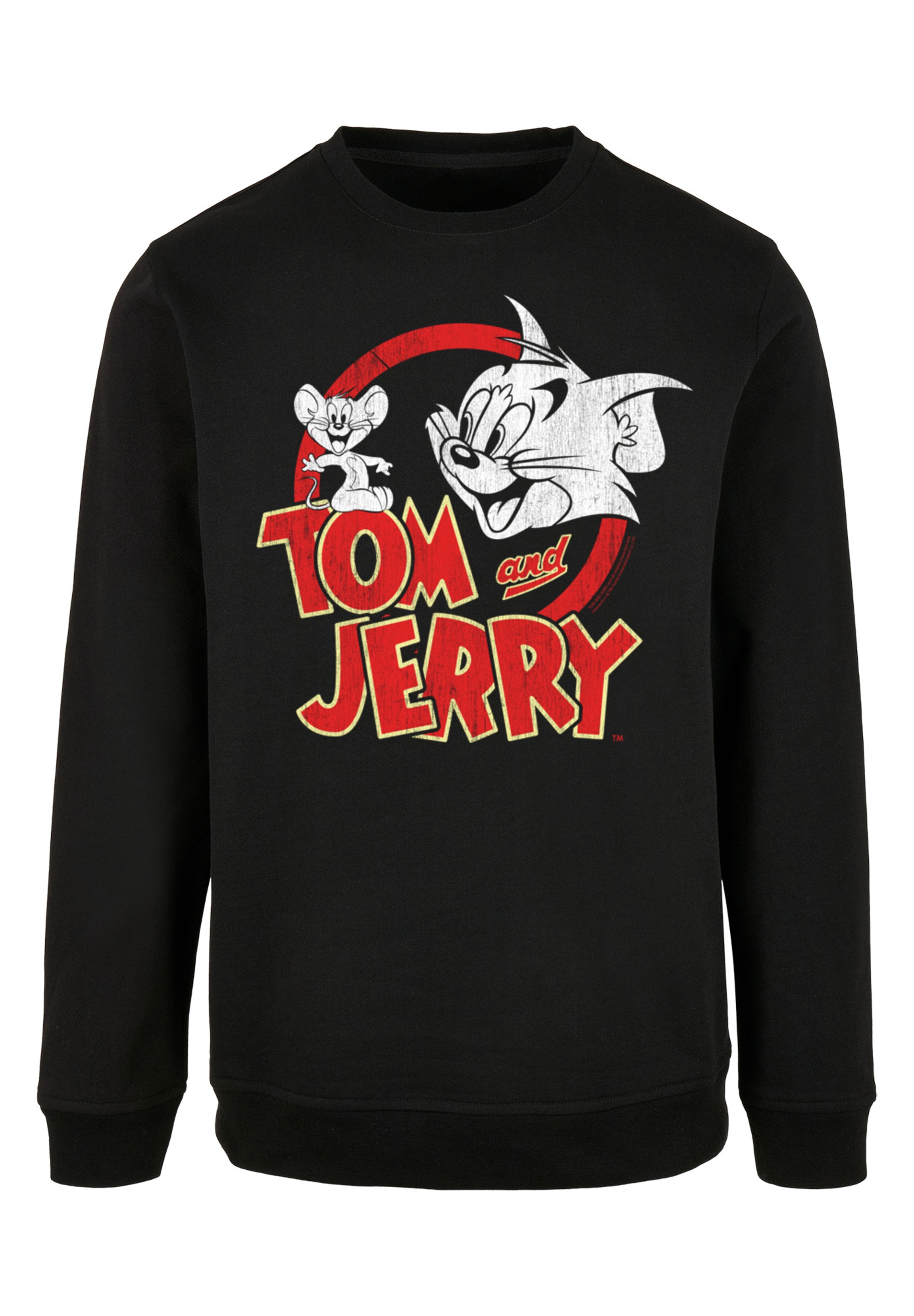 F4NT4STIC Sweatshirt »Tom und Jerry Distressed Logo«, Print