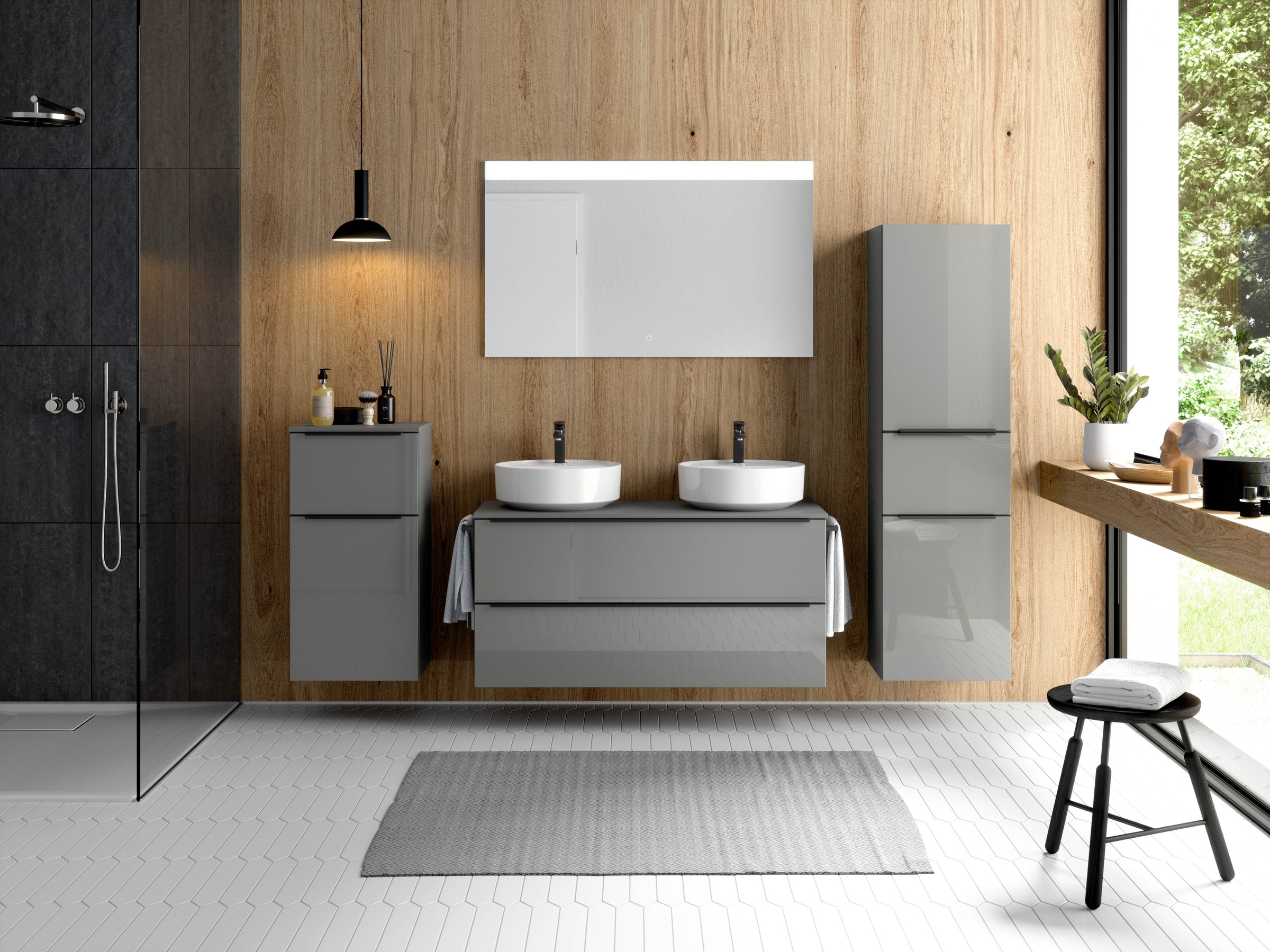 nobilia Badmöbel-Set "Alvene" vormontiert, mit Soft-Close, 2 Stk. tlg. günstig online kaufen