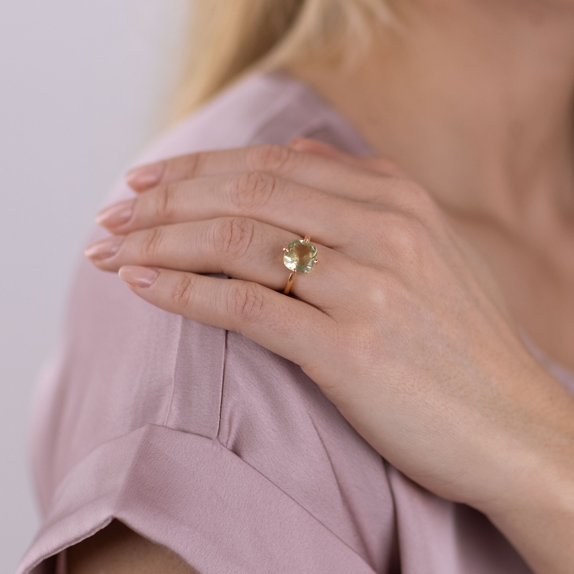 AILORIA Églantine Ring Lemon Quartz Yellow Size 51 2