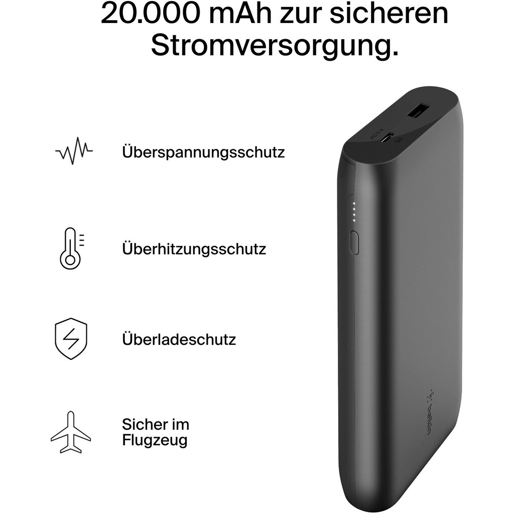 Belkin Powerbank »BOOST↑CHARGE™ USB-C PD Powerbank 20K«, 20000 mAh