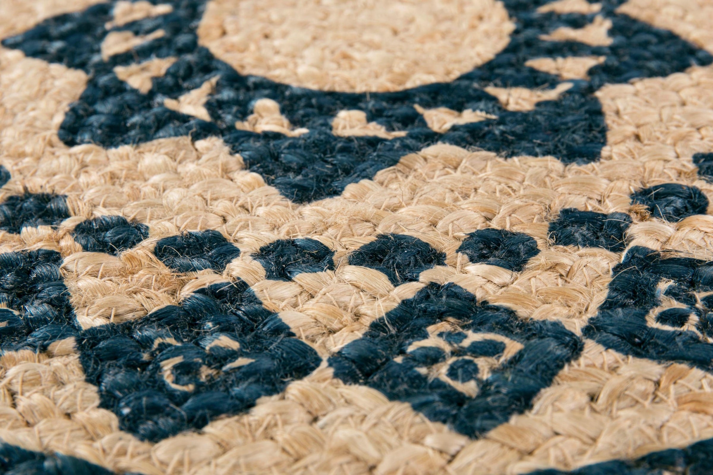 LUXOR living Teppich »Mamda«, rund, 4 mm Höhe, Juteteppich, Flachgewebe, reine Naturfaser, In- und Outdoor geeignet