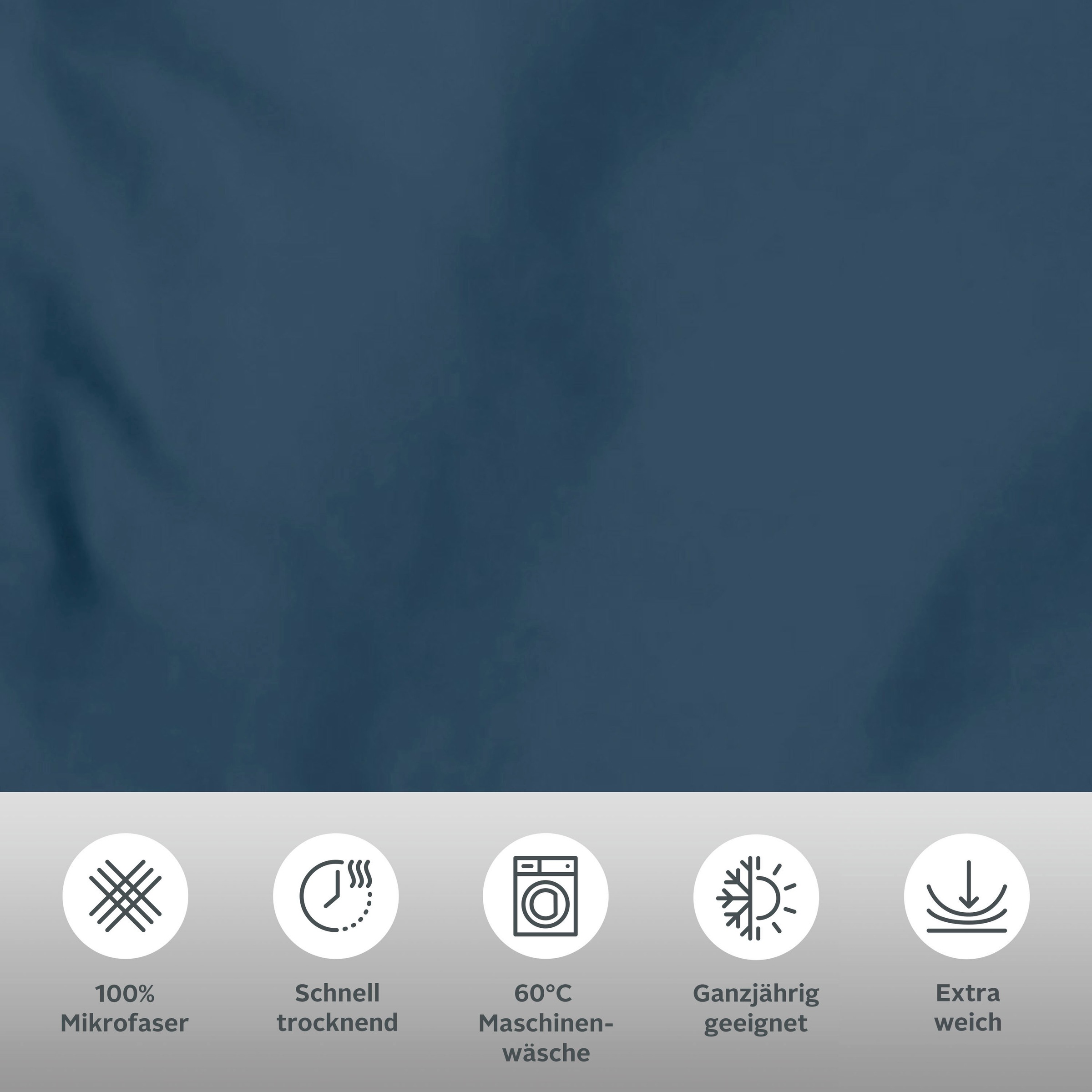 Thumbnail - OTTO home Bettwäsche "Desner" 3 Stk. Premium Qualität, 100 % Polyester, sehr weich, uni, ab 135x200 cm