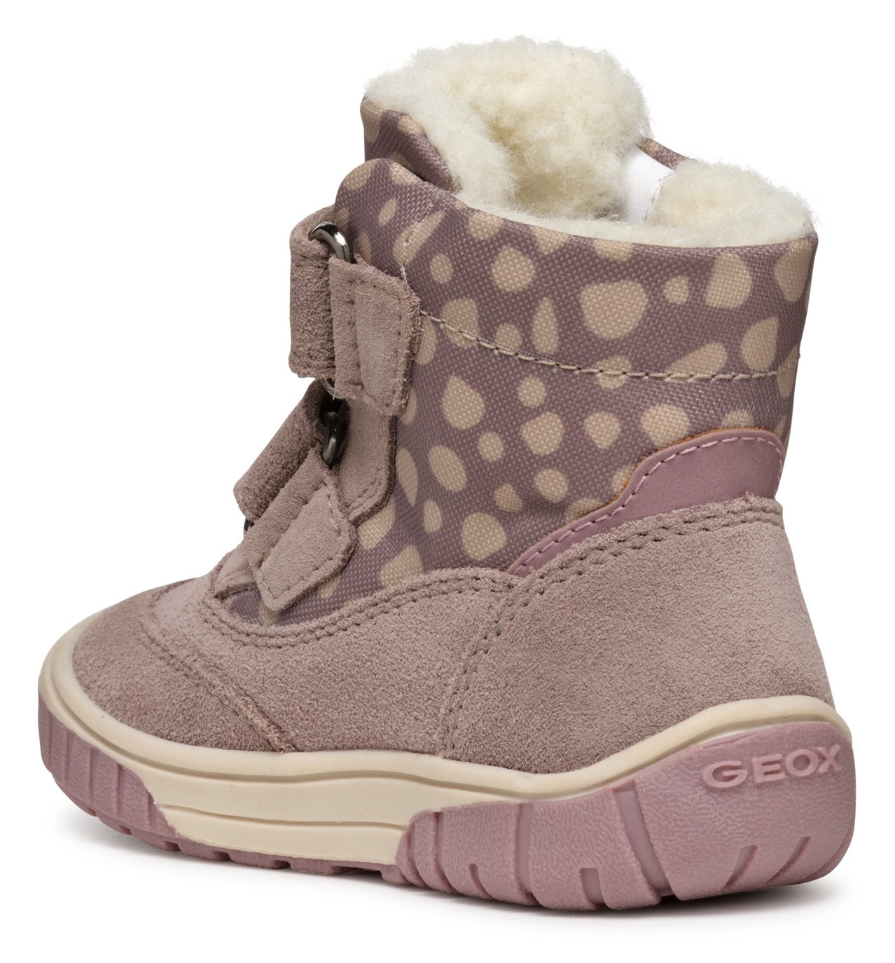 Geox Winterboots »B OMAR GIRL WPF«, Klettstiefel, Babystiefel Winterstiefel mit schönem Muster