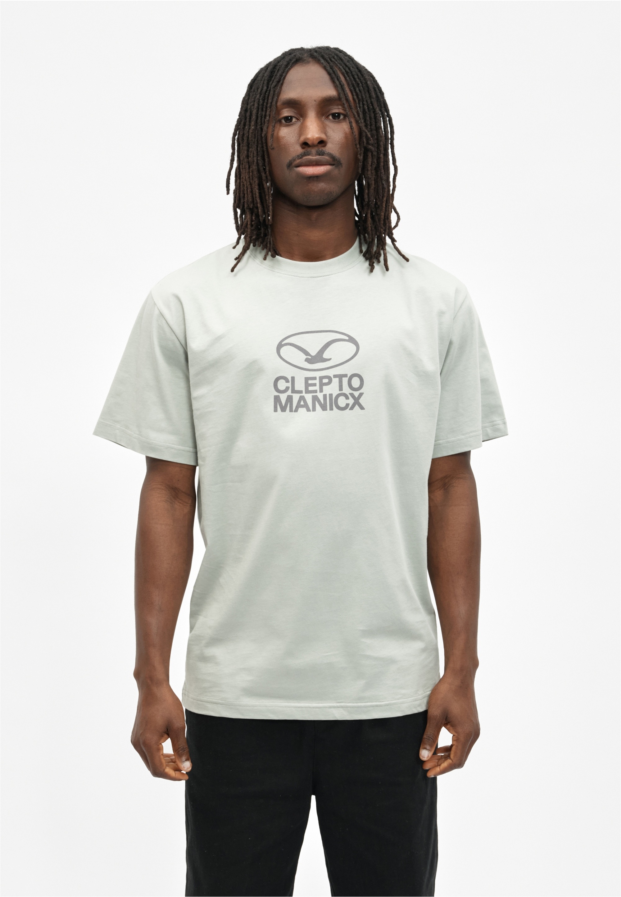 Cleptomanicx T-Shirt "Möwe Plate" mit großem Front-Print