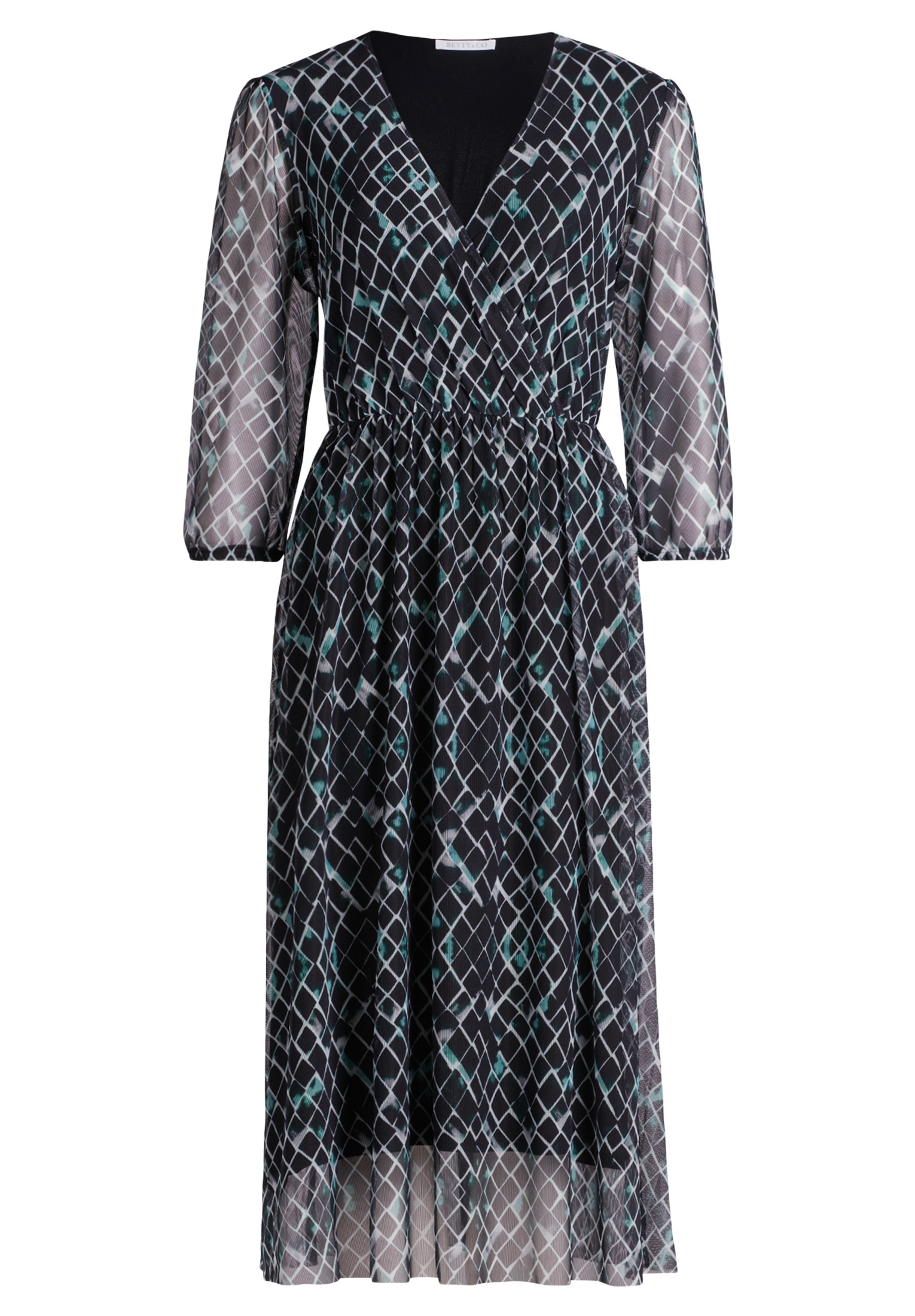 Betty&Co Meshkleid "Damen mit Print" Ohne Tasche günstig online kaufen