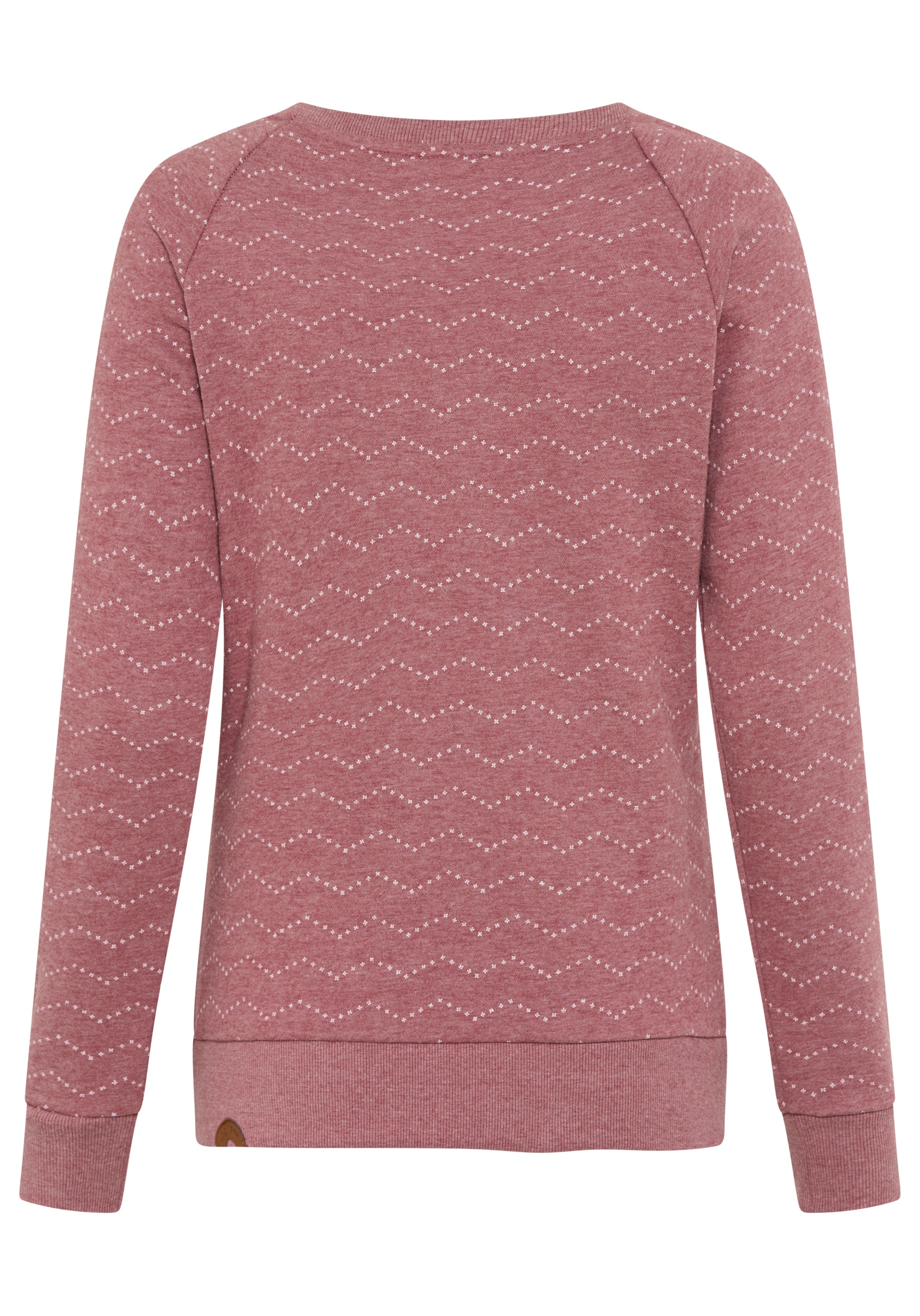 Ragwear Sweatshirt »DARIA ZIG ZAG O«, mit Zierknöpfen am Ausschnitt
