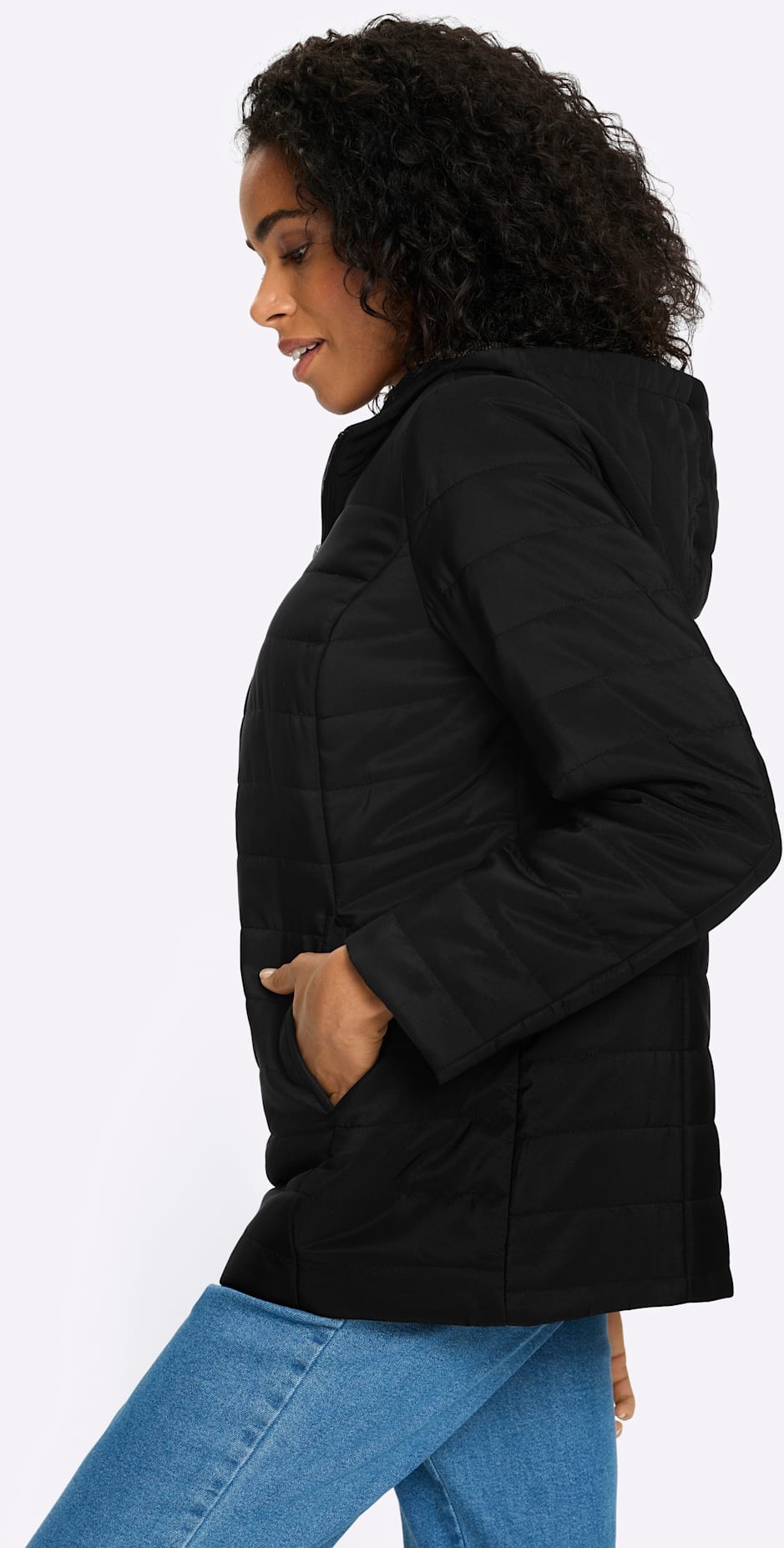 Classic Basics Steppjacke mit Kapuze