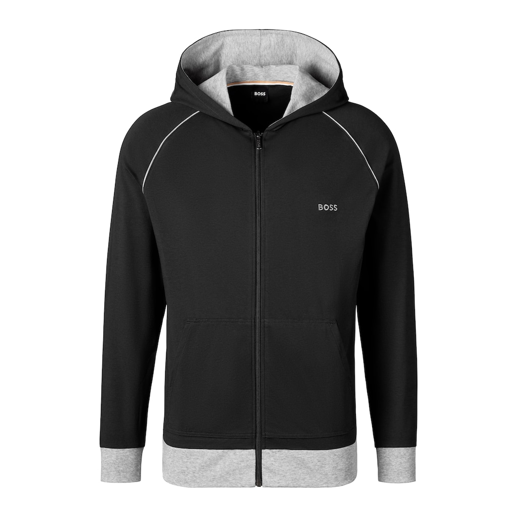 BOSS Kapuzensweatjacke