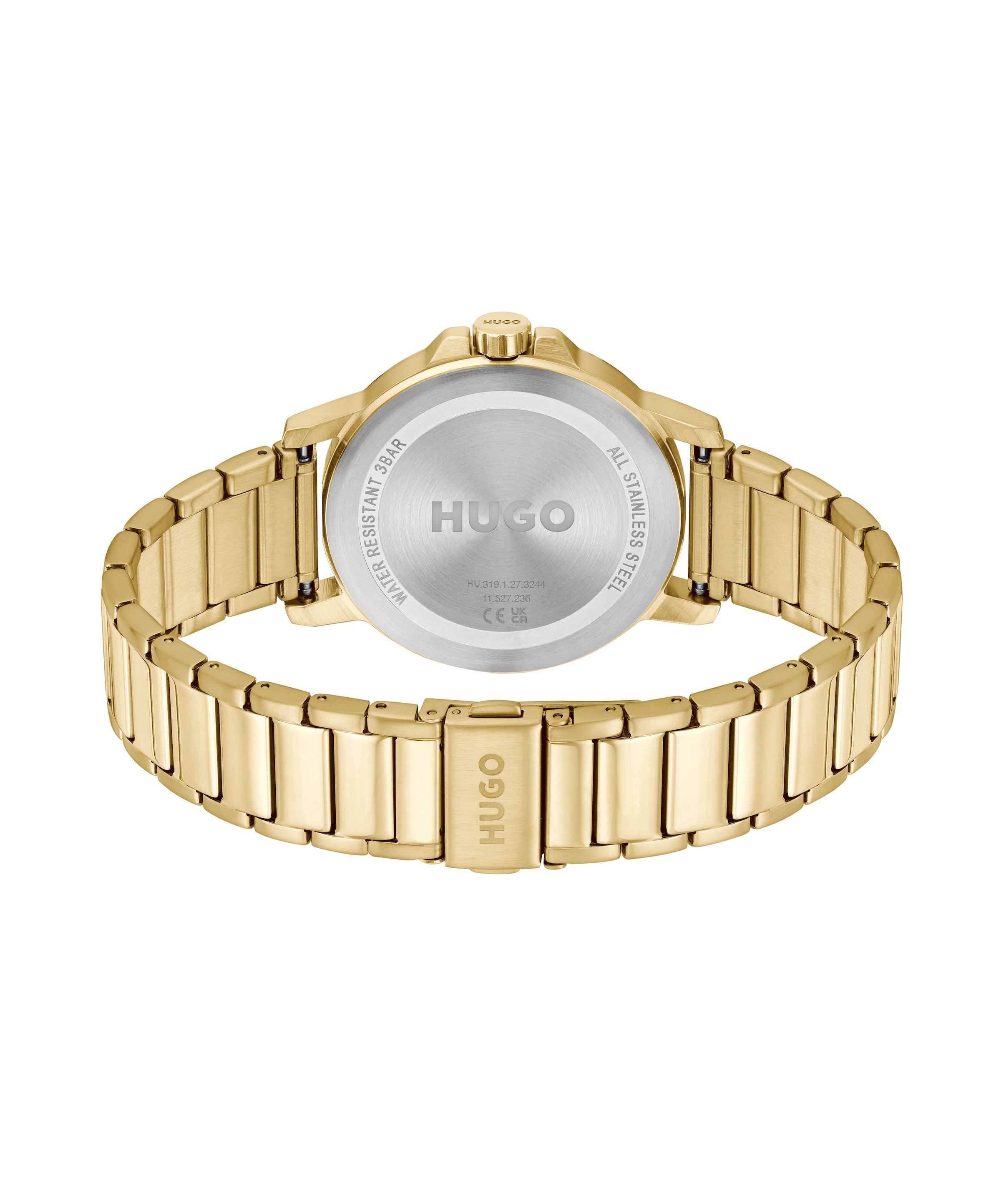 HUGO Quarzuhr »#SMOOTH«, Armbanduhr, Herrenuhr, Edelstahlarmband, analog