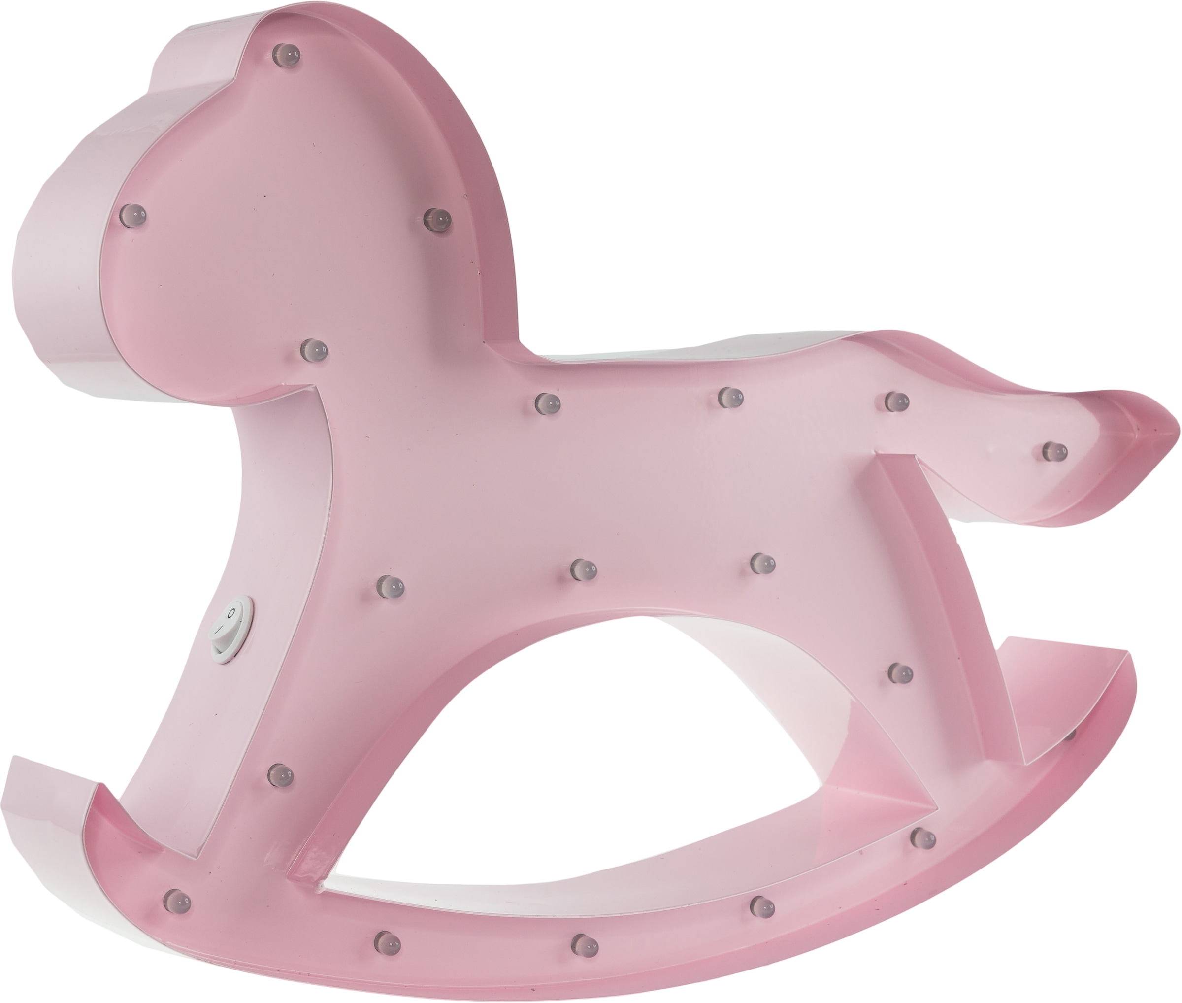 MARQUEE LIGHTS LED Dekolicht »Hobbyhorse«, 19 flammig, Leuchtmittel LED-Modul | LED fest integriert, Wandlampe, Tischlampe Schaukelpferd 19 Leuchtmittel - 31x22 cm