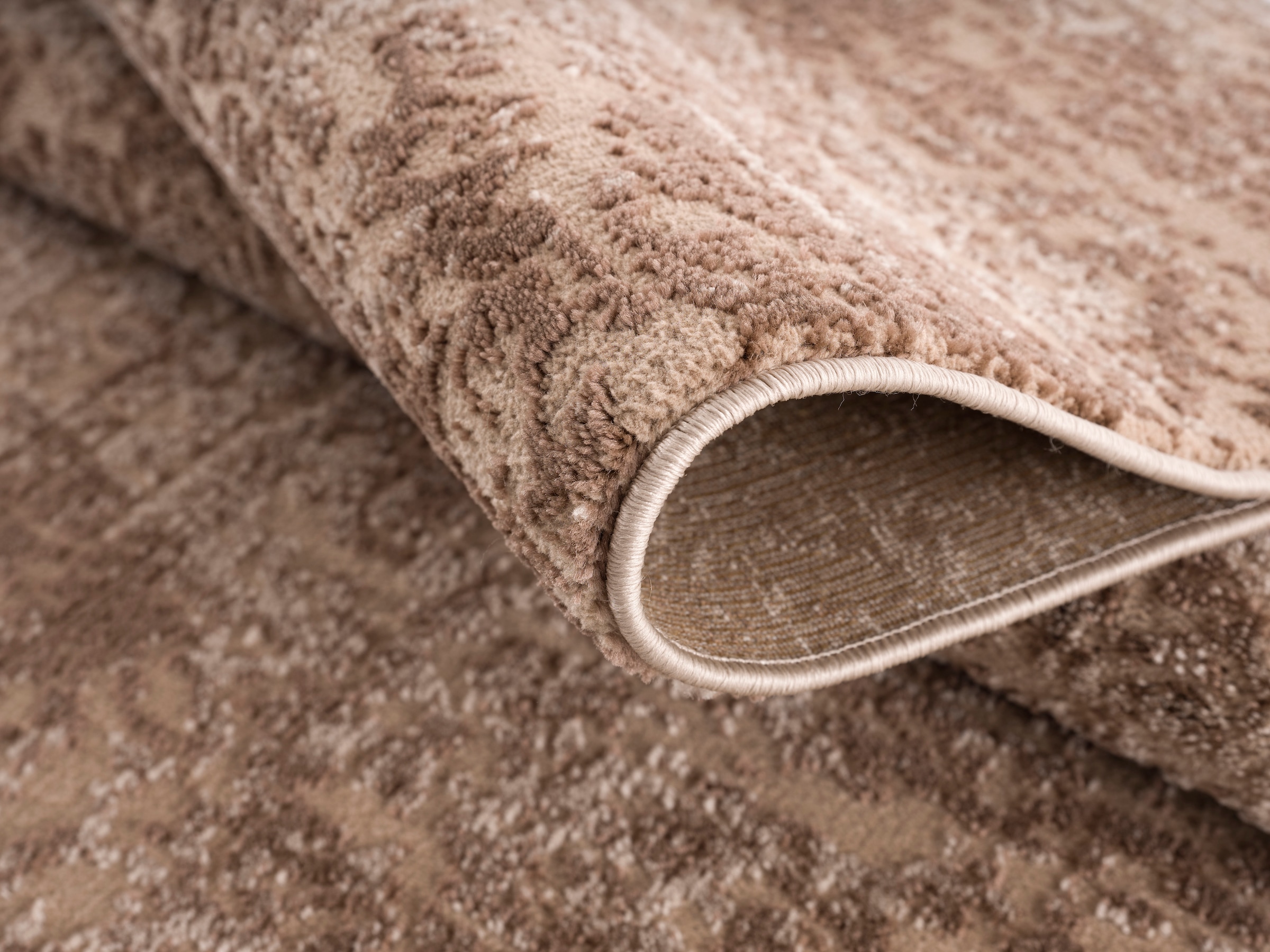 Home affaire Teppich »Dilani«, rechteckig, Vintage, dezenter Glanz, Hoch-Tief-Struktur, Schrumpf Carving-Effekt