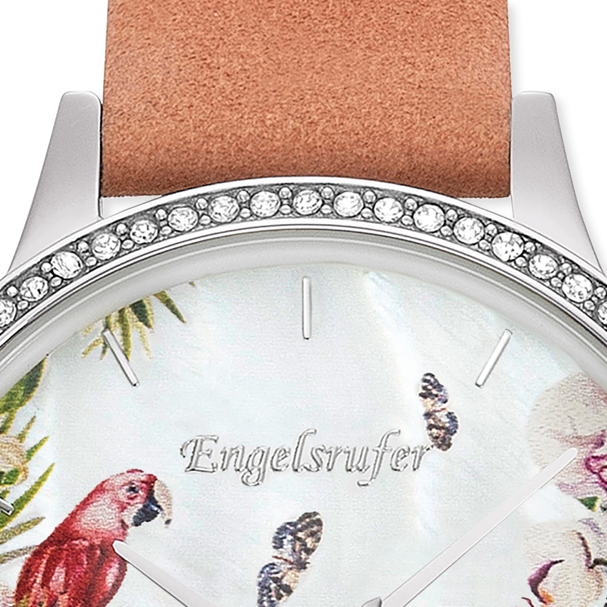 Engelsrufer Quarzuhr »Paradise« Armbanduhr, Damenuhr, Lederarmband, Ideal auch als Geschenk, analog