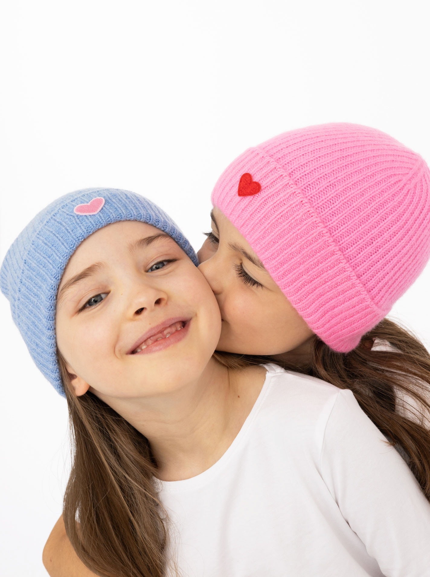ZWILLINGSHERZ Jungen Beanie ""Heart-Patch""bubblegum, Strick, Obermaterial: 100% Kaschmir, Mützen, Kids-Kaschmir Mütze mit Herzpatch