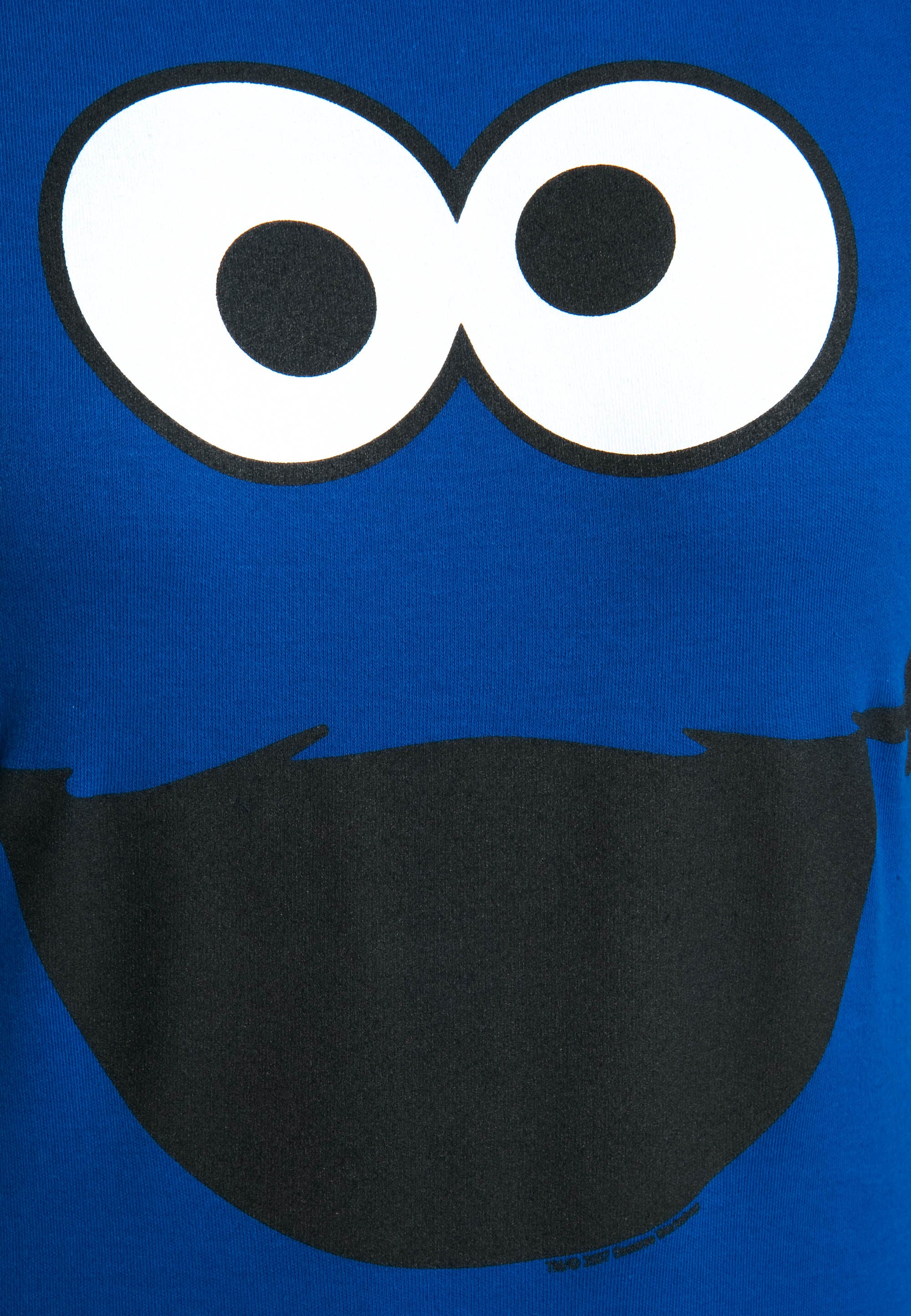 LOGOSHIRT T-Shirt »Cookie Monster – Face«, mit lizenzierten Originaldesign