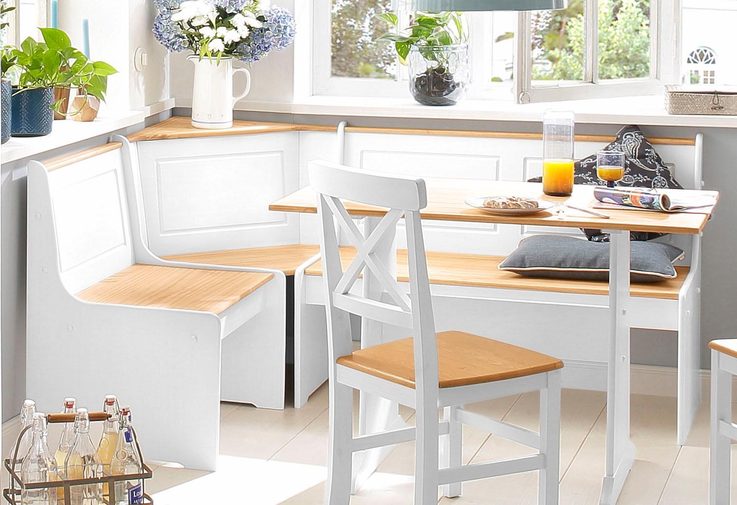 OTTO home Essgruppe "Sascha" 2 Stk. tlg. mit Tisch und Truhen-Eckbank, Mass günstig online kaufen