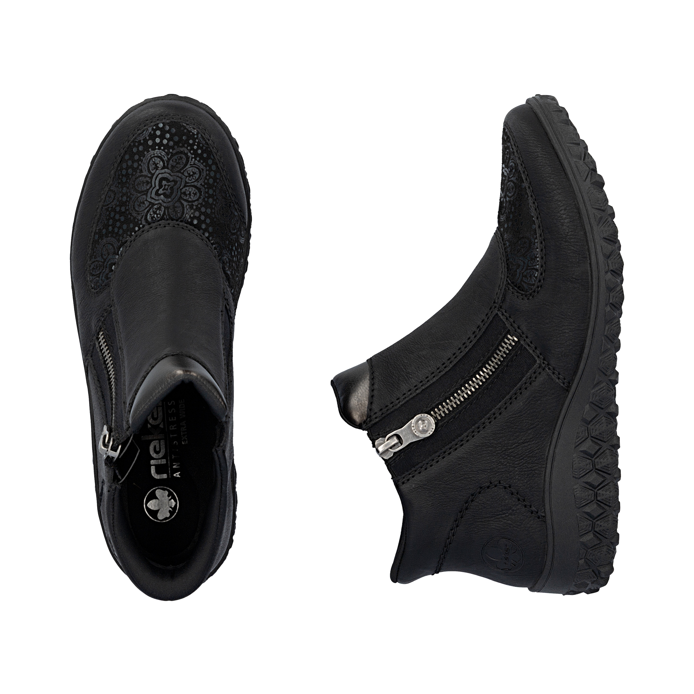 Rieker Schlupfboots »Ready2GO«, Stiefelette, Casual-Boots, Profilsohle, mit seitlichem Reißverschluss