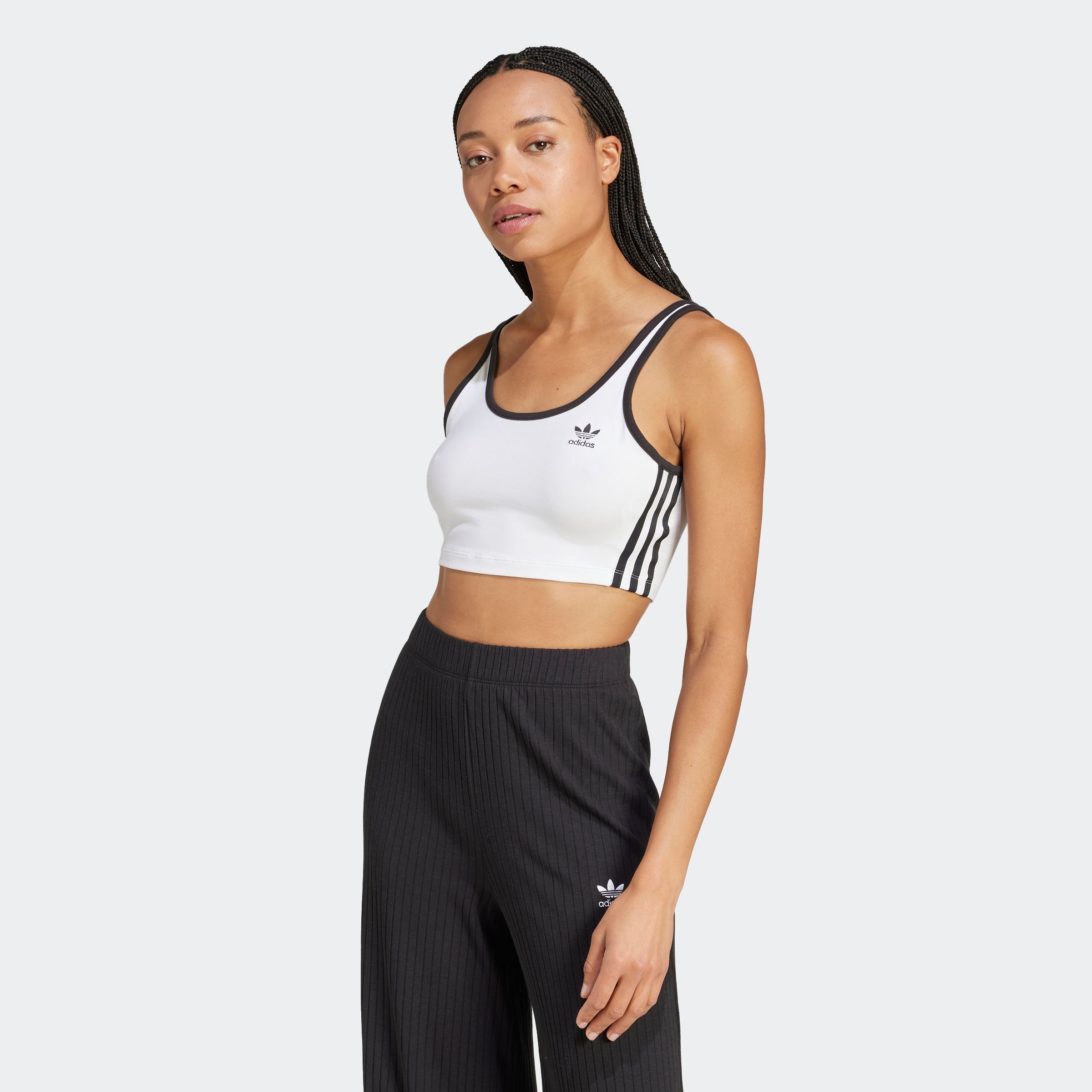 adidas Originals "3S BRA TOP" sportliche Schnittform, aus Baumwolle und Ela günstig online kaufen