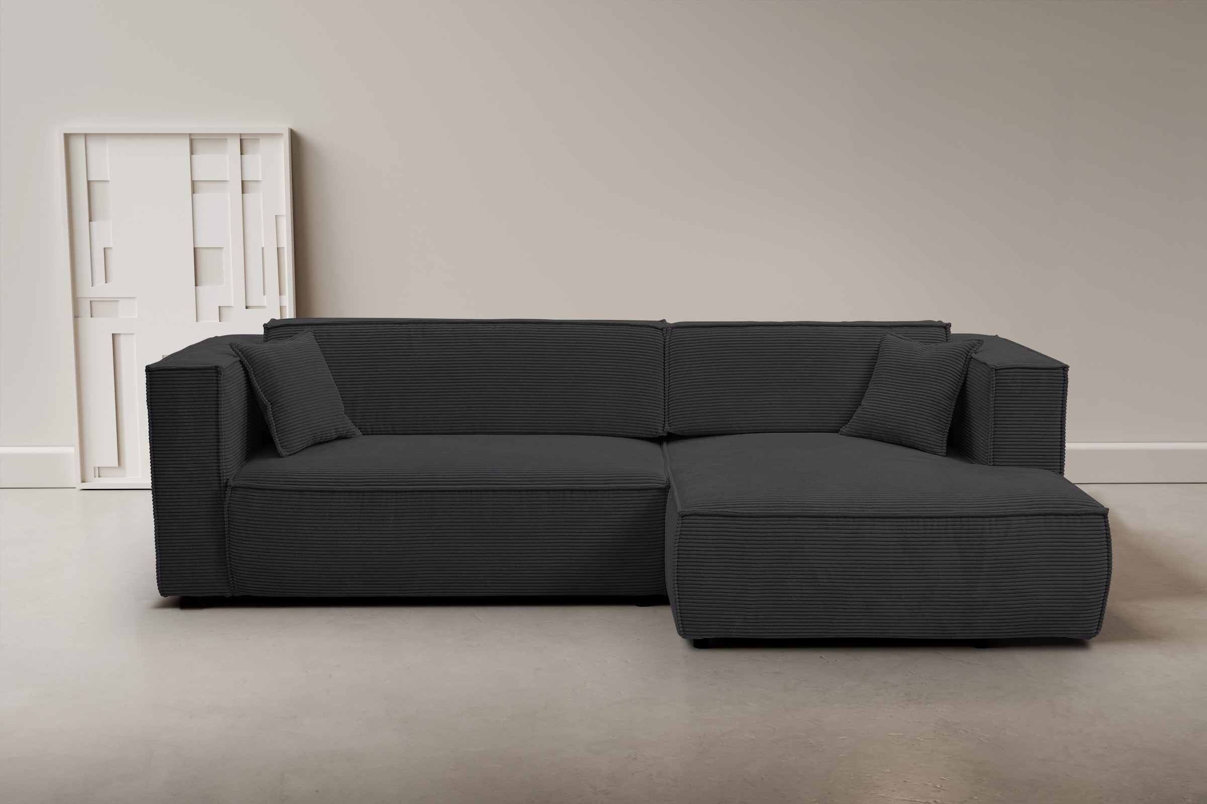 WERK2 Ecksofa "Atlanta, moderne Designsprache, Stellmaße 280x147cm, L-Form, günstig online kaufen