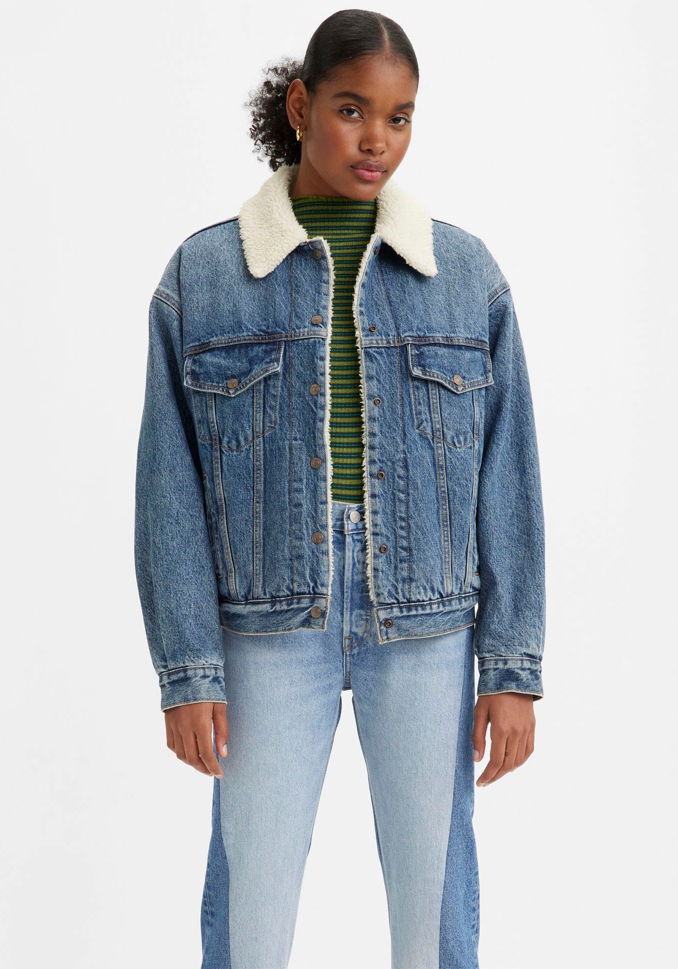levis - Levi's Jeansjacke "SHERPA TRUCKER", mit Teddyplüsch