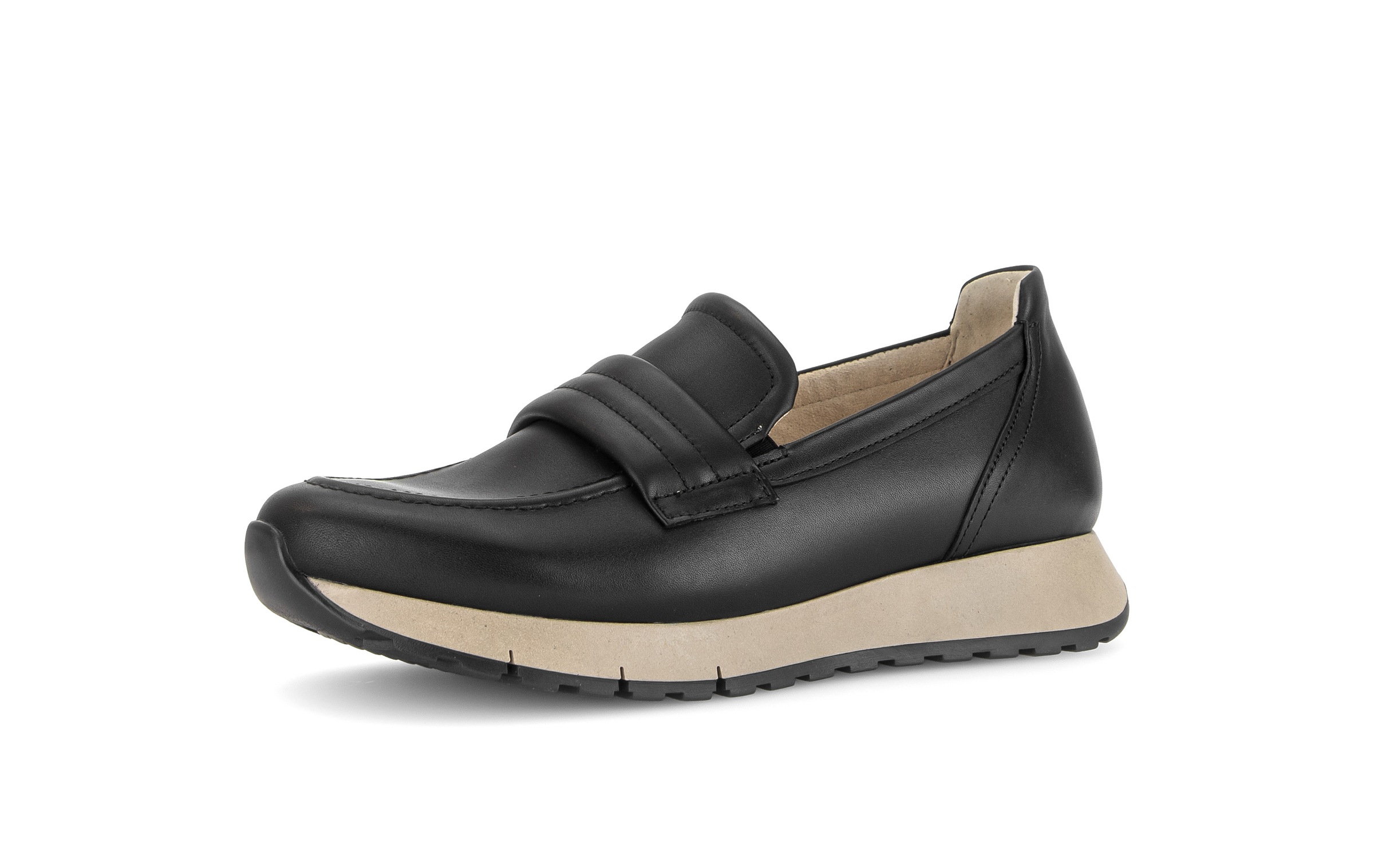 Gabor Slip-On Sneaker Keilabsatz, Slipper mit modischem Zierriegel, G-Weite (=weit)