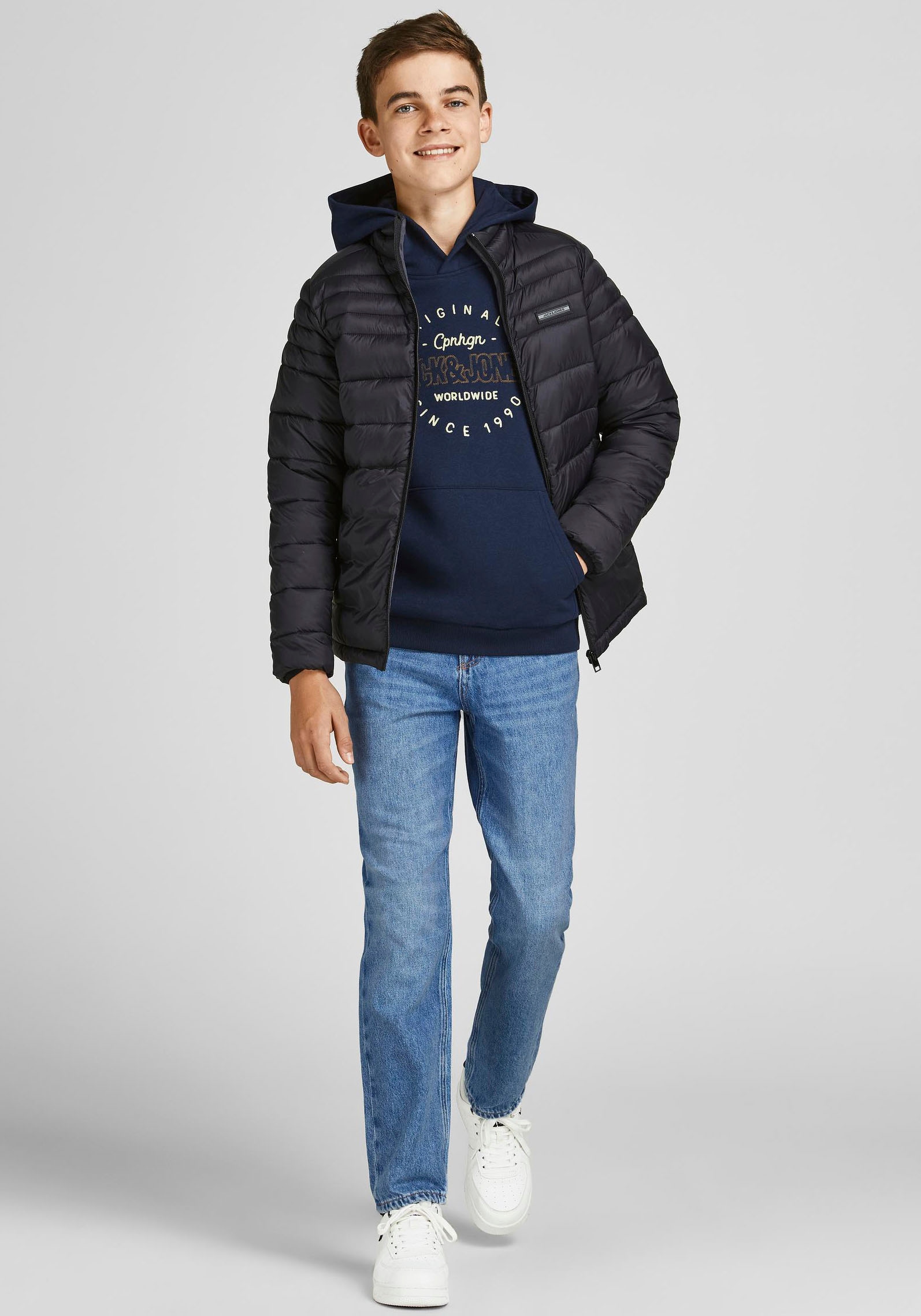 Jack & Jones Junior 5-Pocket-Jeans »JJICLARK JJORIGINAL MF 02«