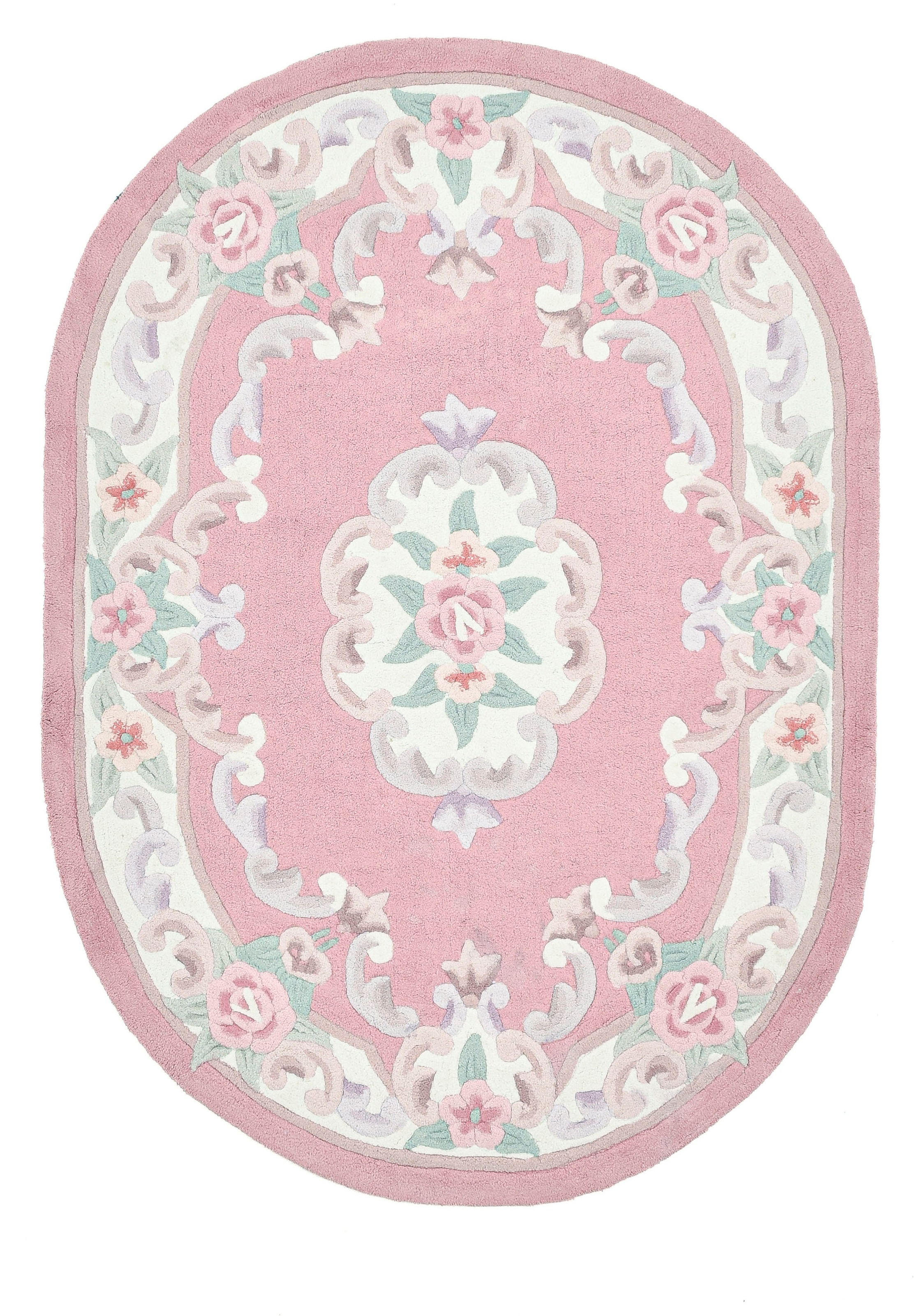 Teppich THEKO "Ming" Gr. 40, rosa (rosé), B:190cm H:14mm L:290cm, Kunstfaser, Teppiche, Teppich, hochwertiges Acrylgarn, ideal im Wohnzimmer & Schlafzimmer 2
