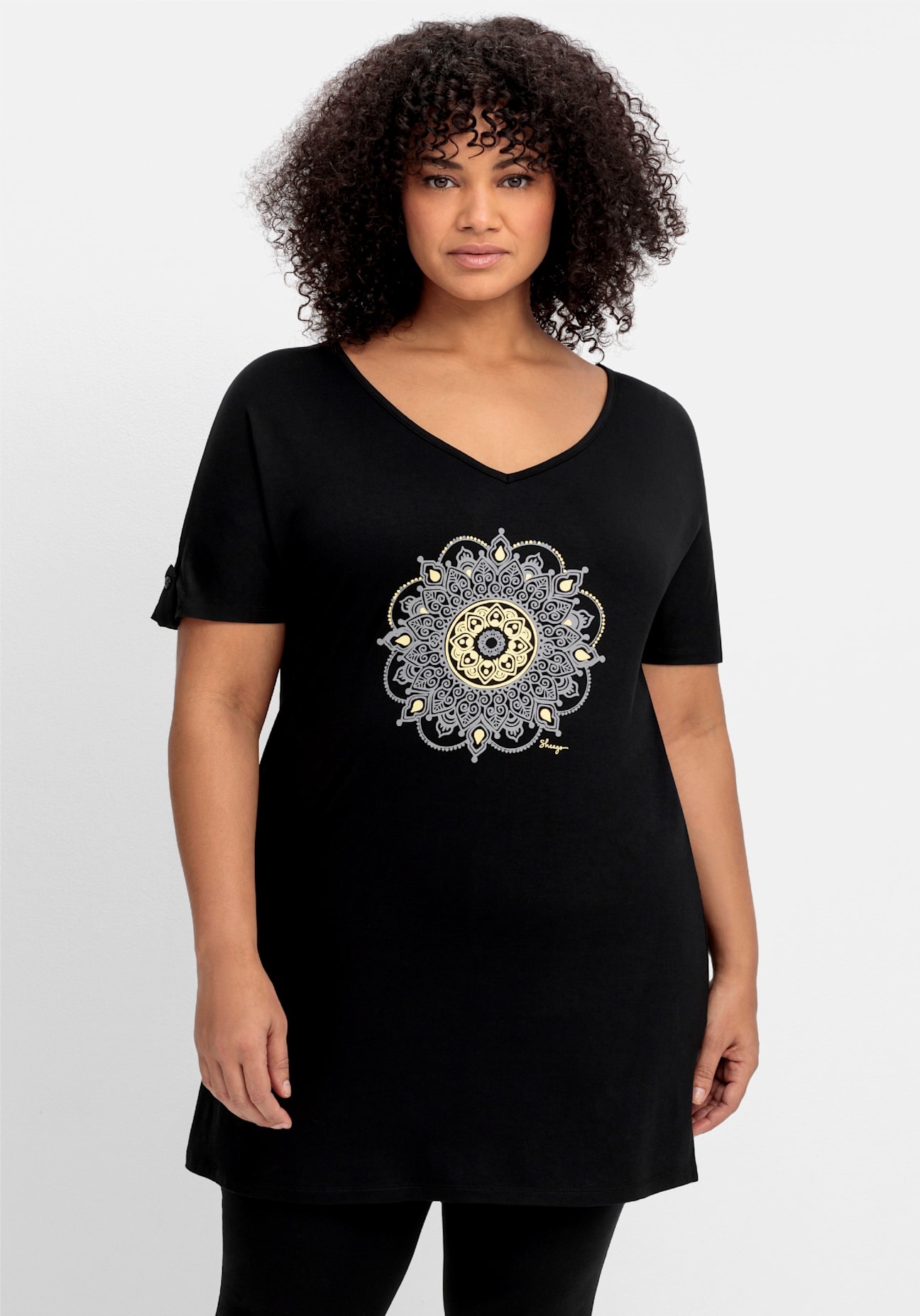 Sheego Shirtbluse "Longshirt" 1