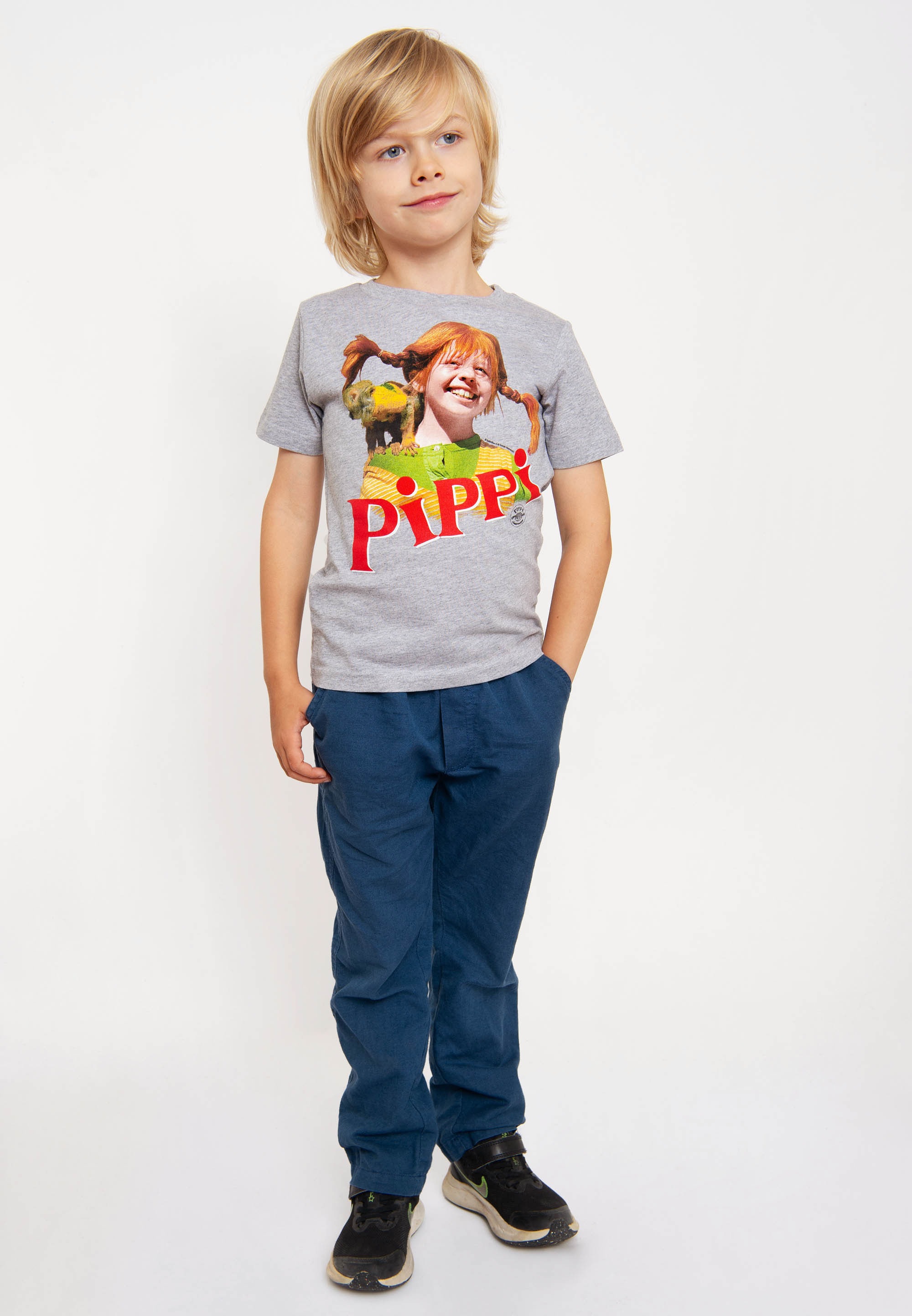LOGOSHIRT T-Shirt »Langstrumpf & Herr Nilsson«, mit lizenziertem Print