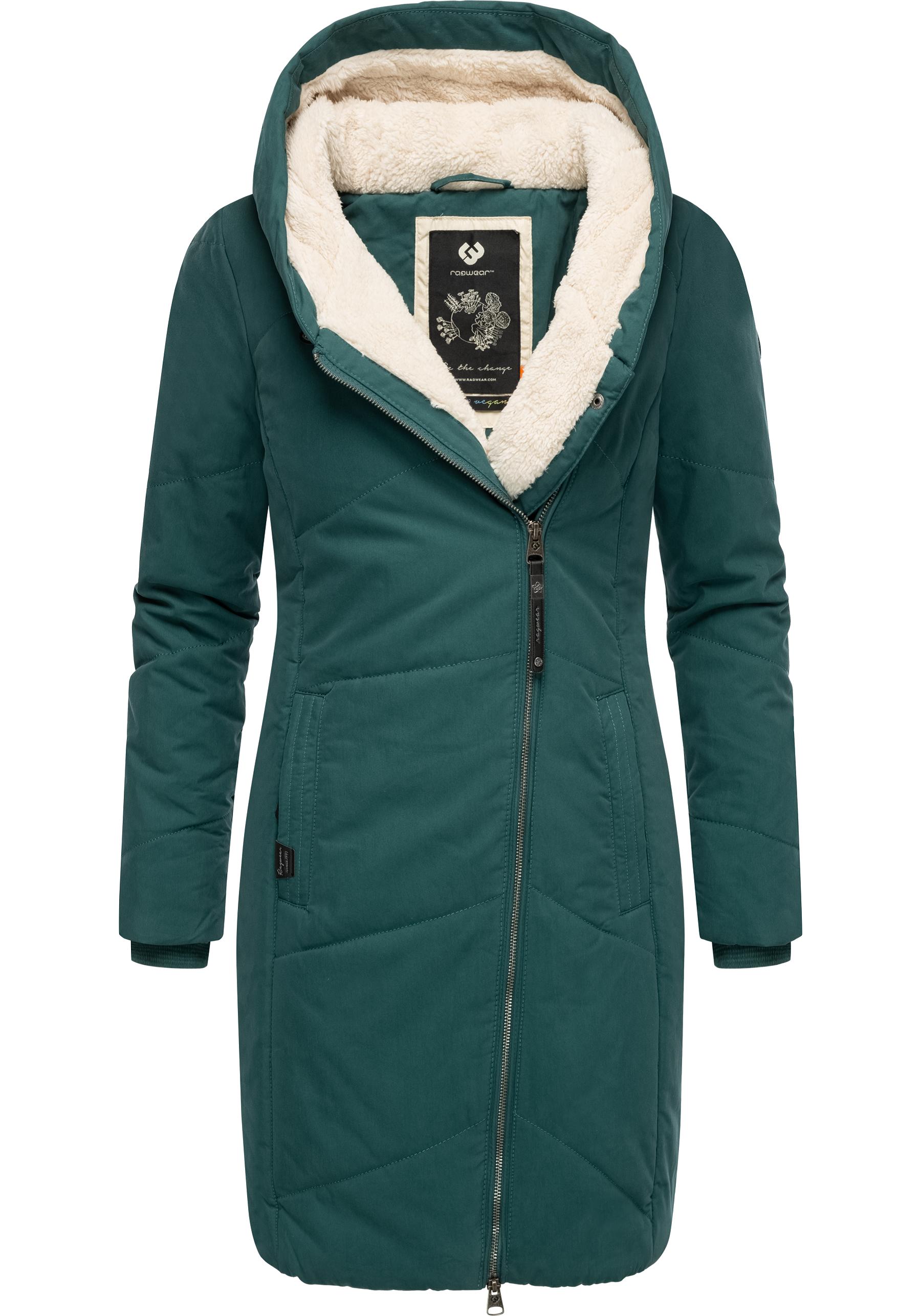 Ragwear "Gordon Long" gesteppter Winterparka mit asymmetrischem Kragen