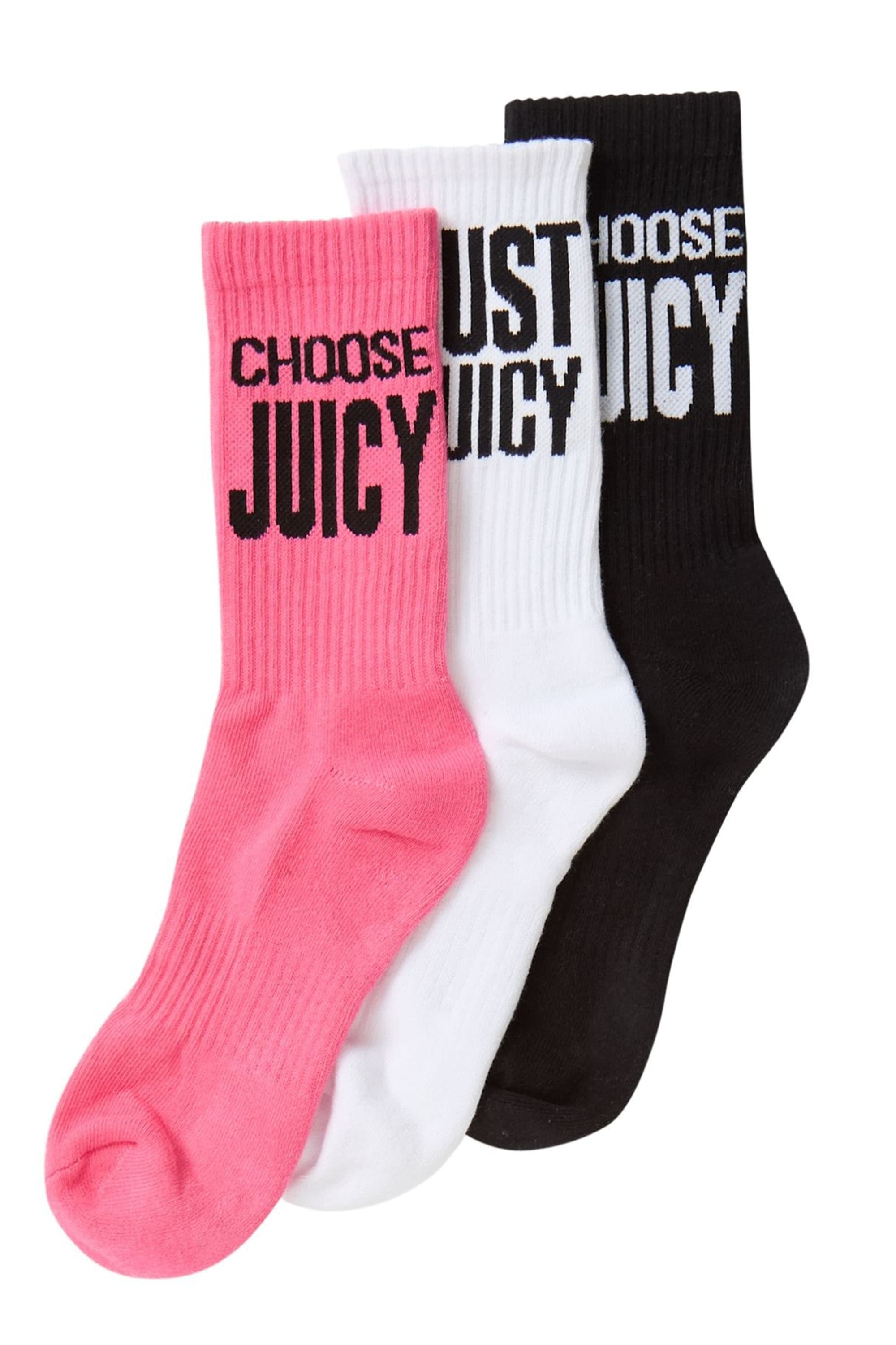 Juicy Couture Socken "TRAINING SOCKS 3 PACK Damen", Socken Damen, Schriftzu günstig online kaufen