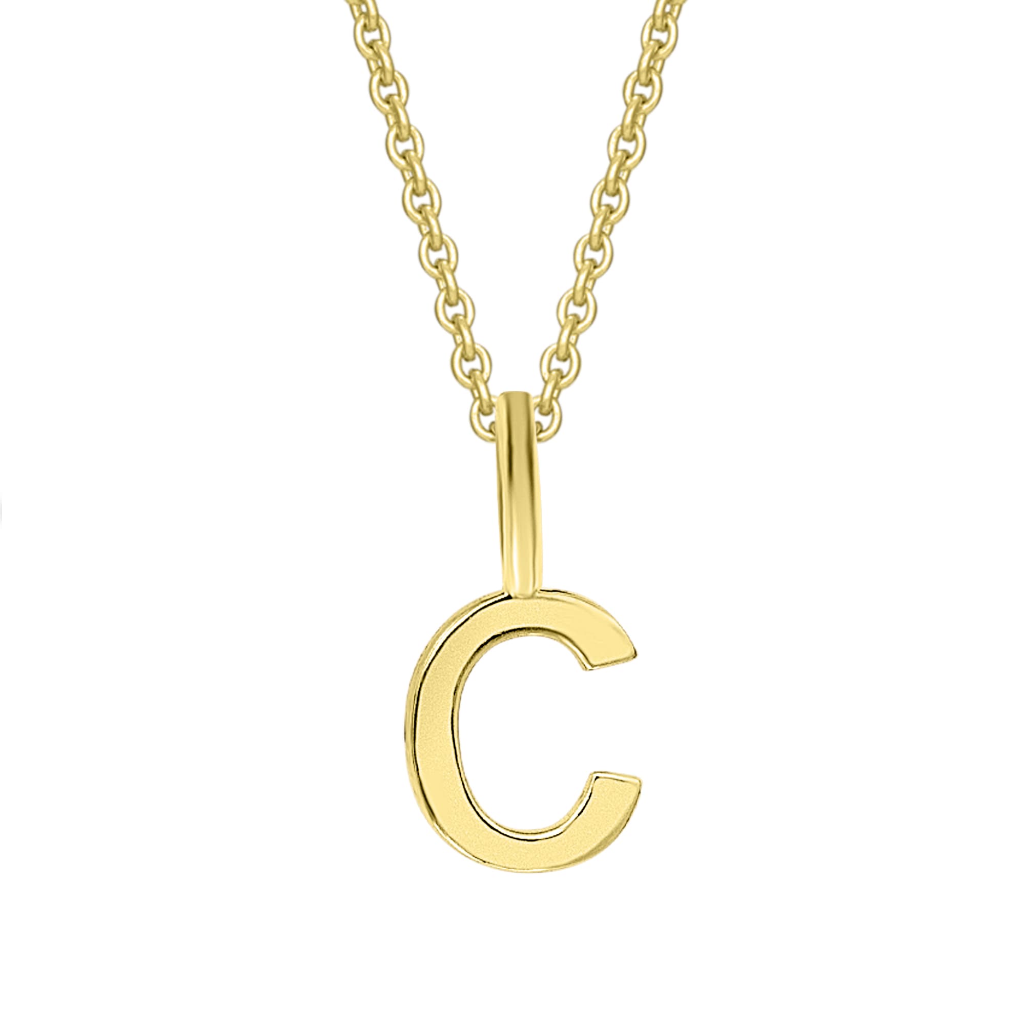ONE ELEMENT Damen Kettenanhänger "Buchstabe C Buchstaben Anhänger aus 333 Gelbgold", C, Gelbgold 333 Gold, gold, Gelbgold 333, Gold, Schmuckanhänger,