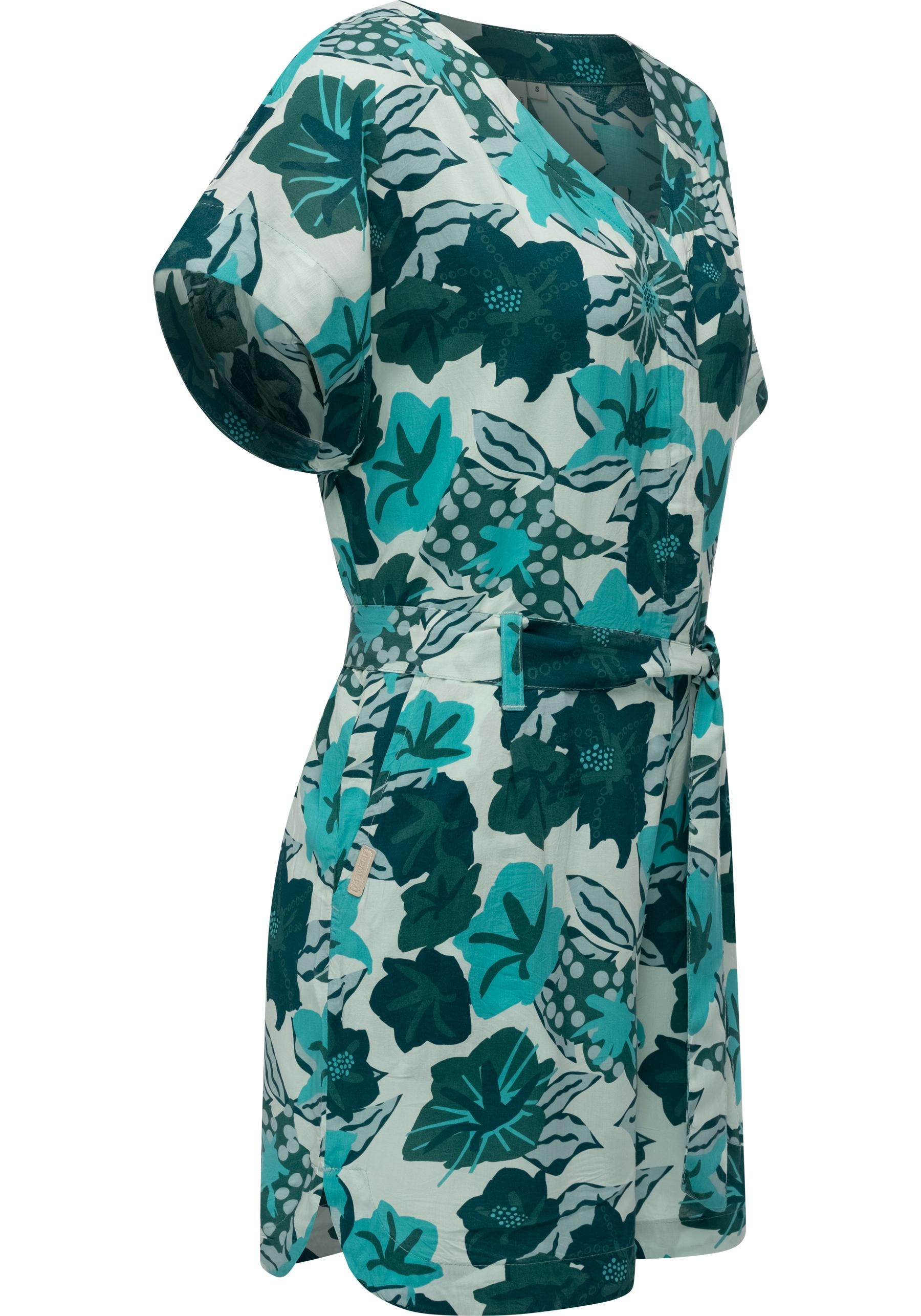 Ragwear Jumpsuit »Salwin«, Kurzer Overall mit Taillen-Bindeband
