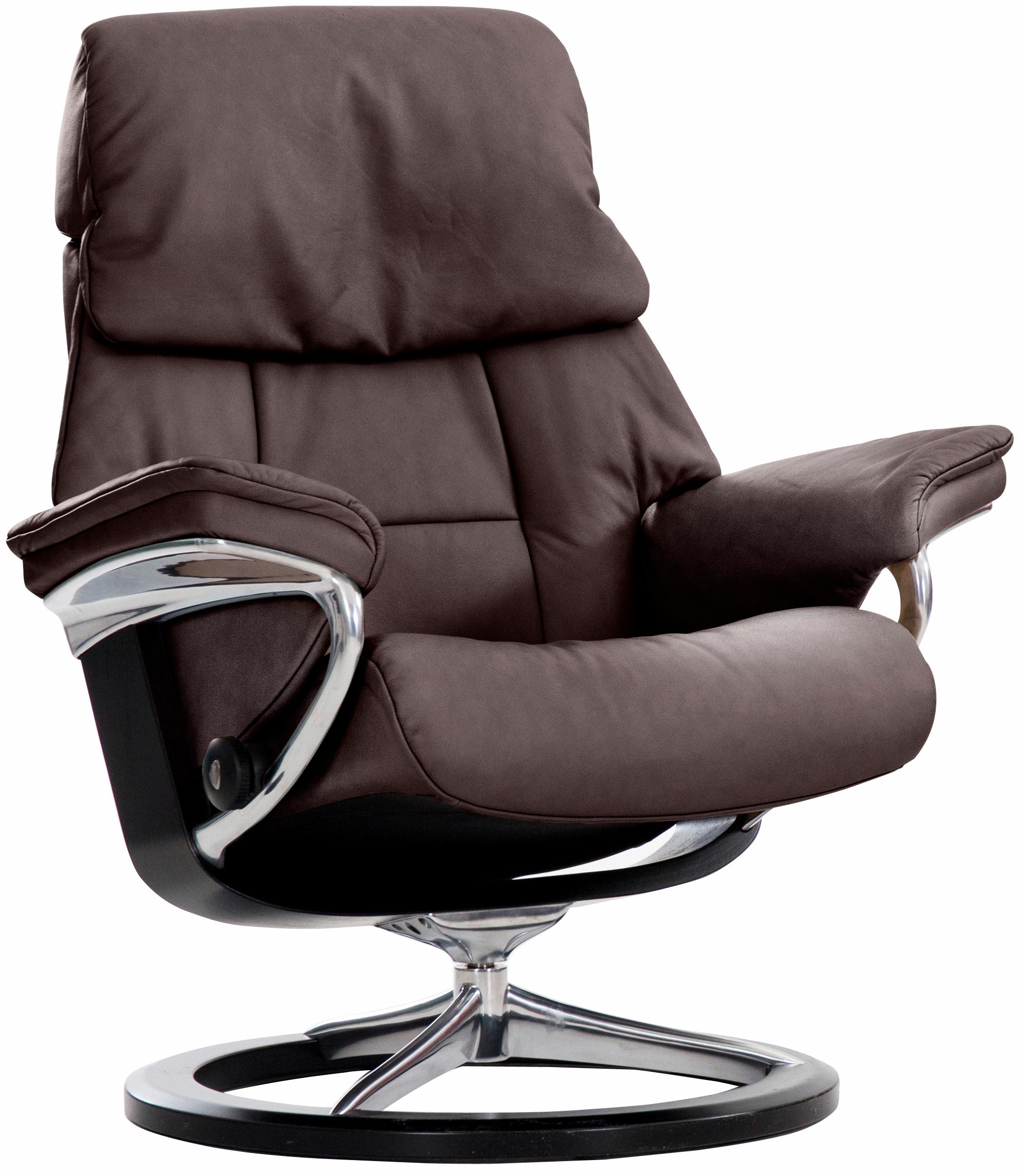Stressless Relaxsessel "Ruby" mit Signature Base, Größe S, Gestell Eiche, Wenge, Braun & Schwarz