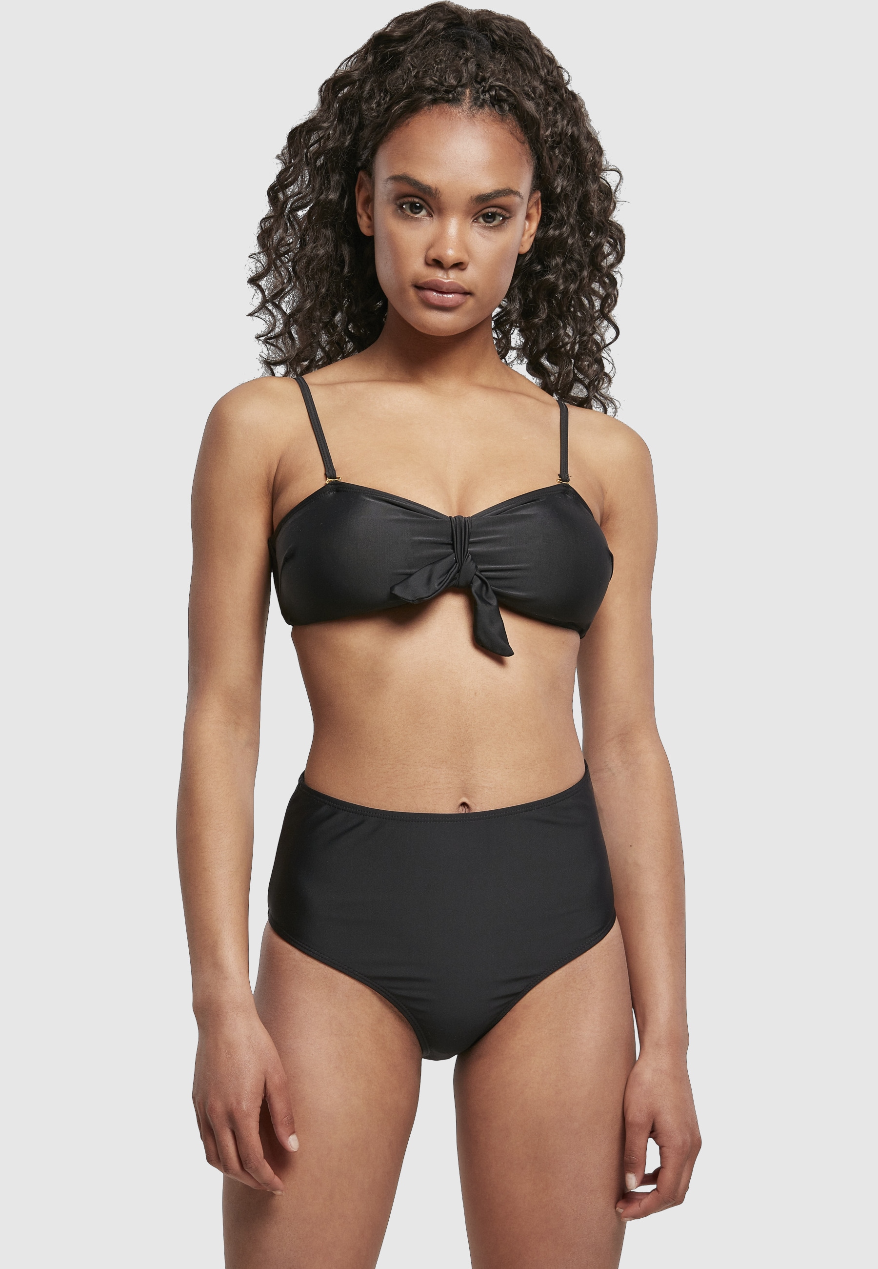 URBAN CLASSICS Bügel-Bikini »Urban Classics Damen Ladies High Waist Balcony Bikini«