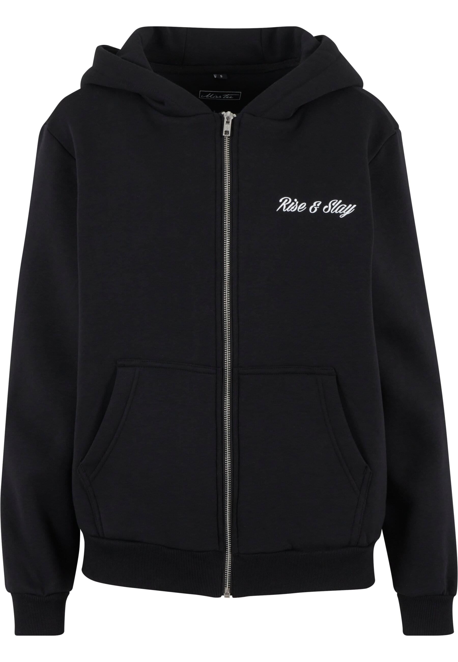 Miss Tee Sweatjacke "Miss Tee Rise & Slay Ladies Fluffy Zip Hoody" günstig online kaufen