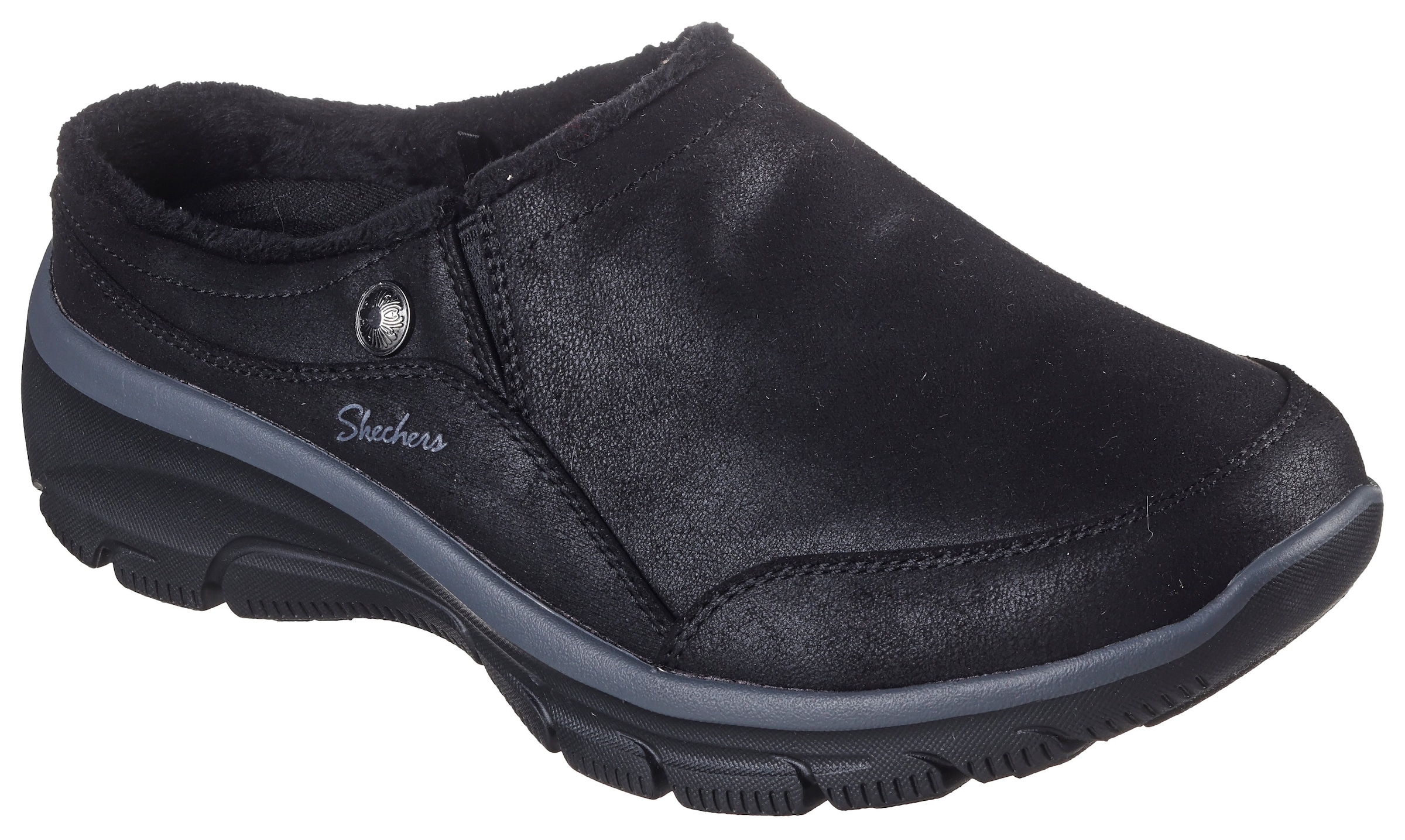 Skechers Clog "EASY GOING-LATTE 2" Pantoffel, Slipper, Hausschuh mit Warmfu günstig online kaufen